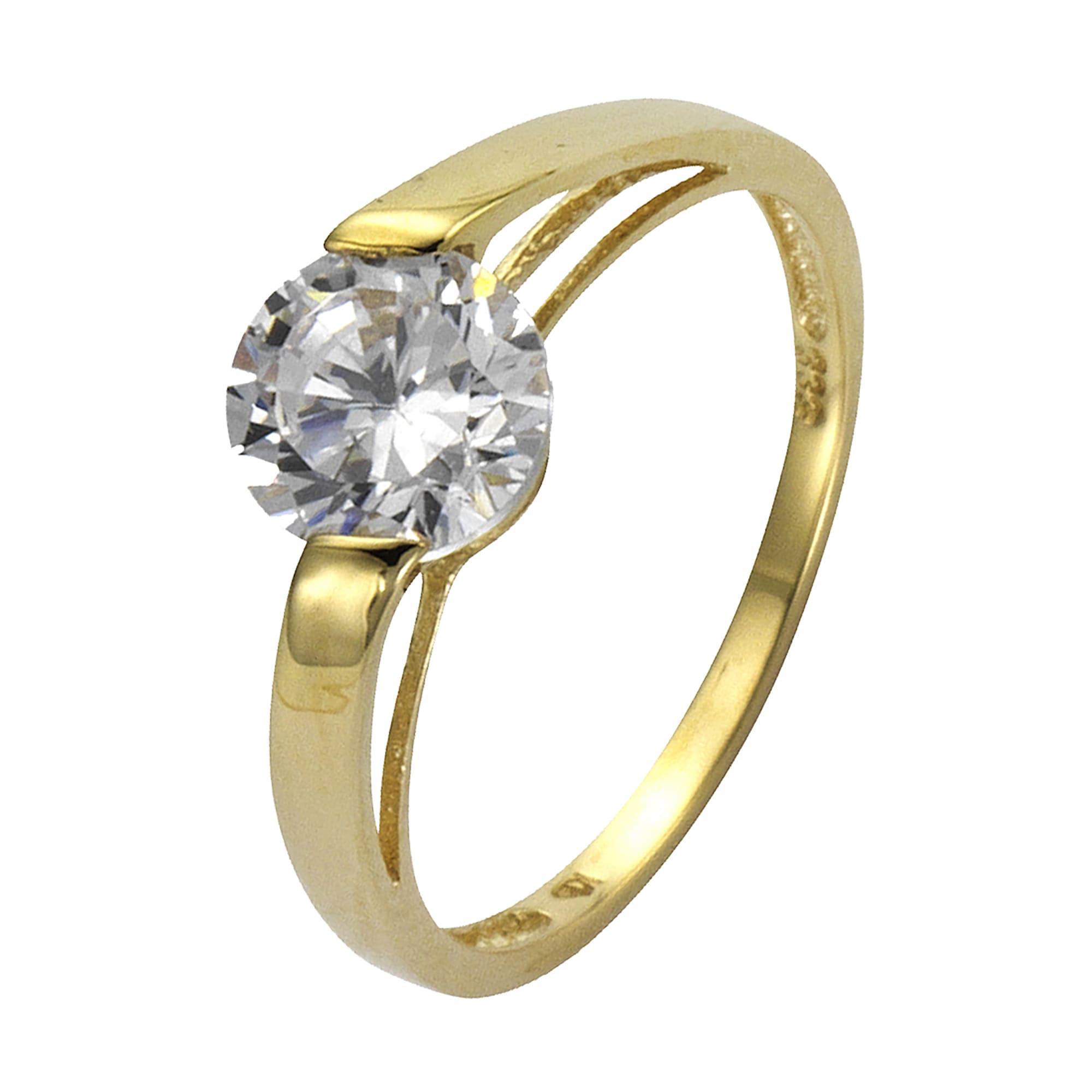 Fascination by Ellen K. Fingerring »Gold 333 mit Zirkonia weiß 8mm«
