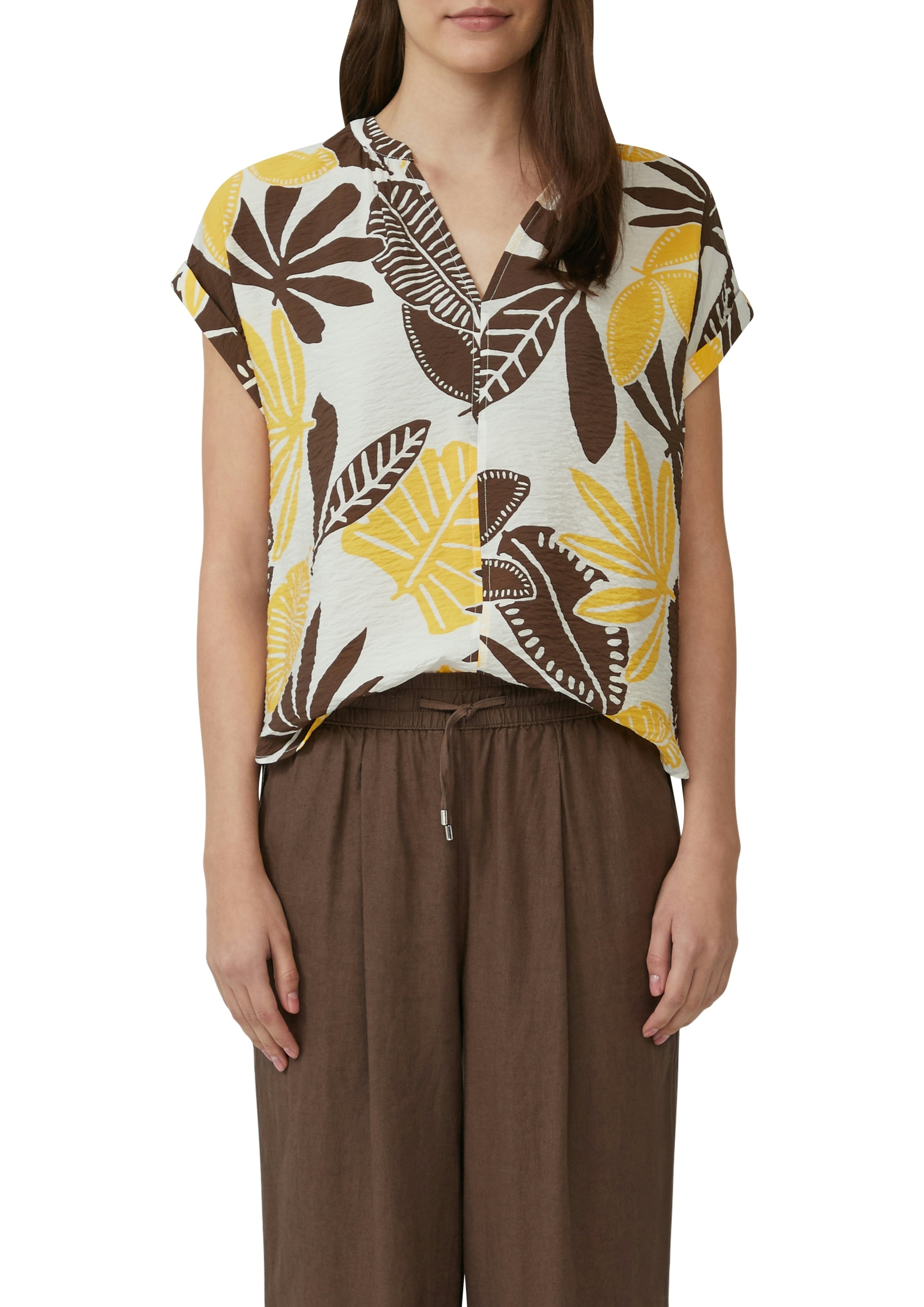 s.Oliver Druckbluse mit Raff-Details