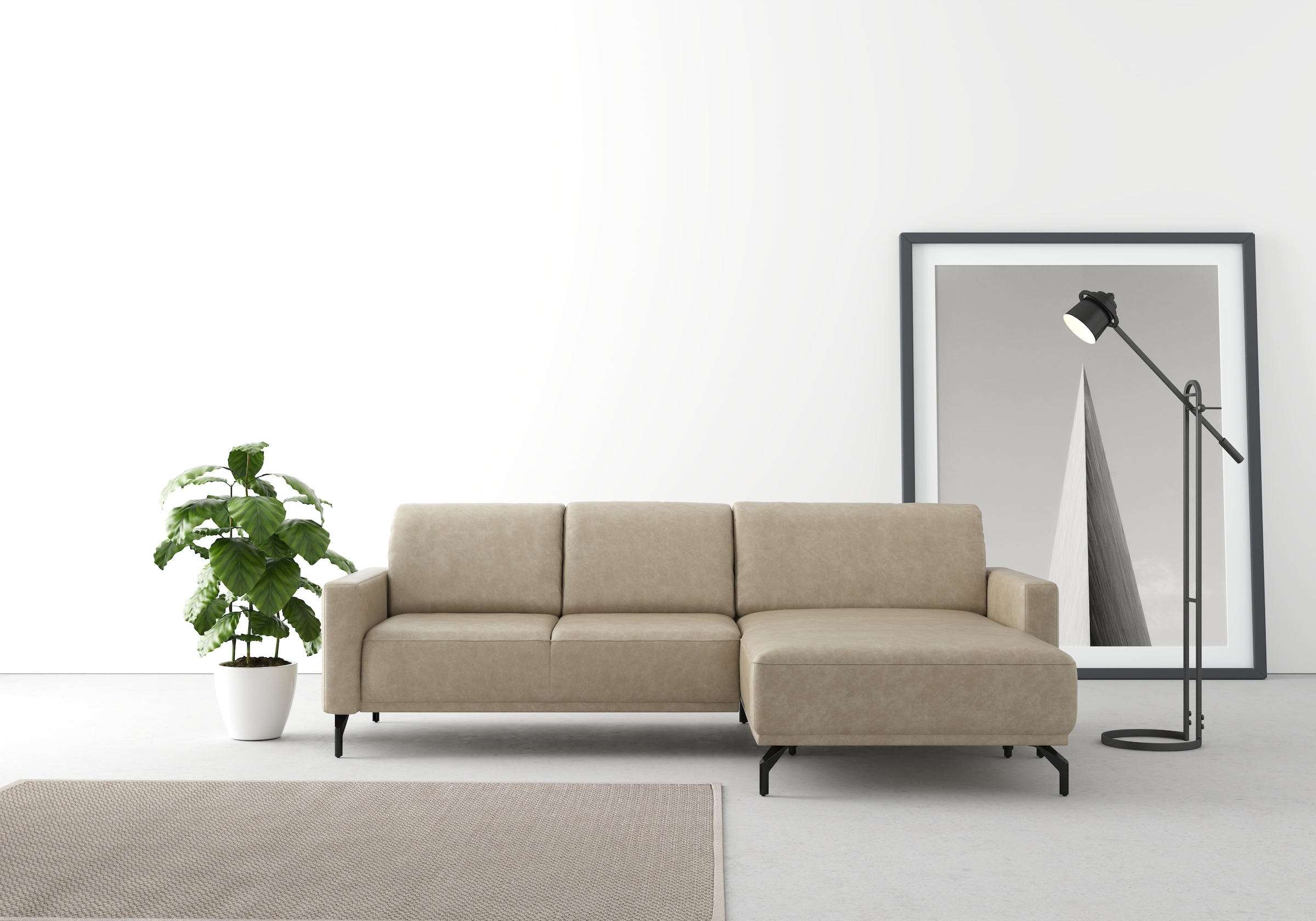 sit&more Ecksofa »Bailando L-Form«, wahlweise mit Kopfteilverstellung und V günstig online kaufen