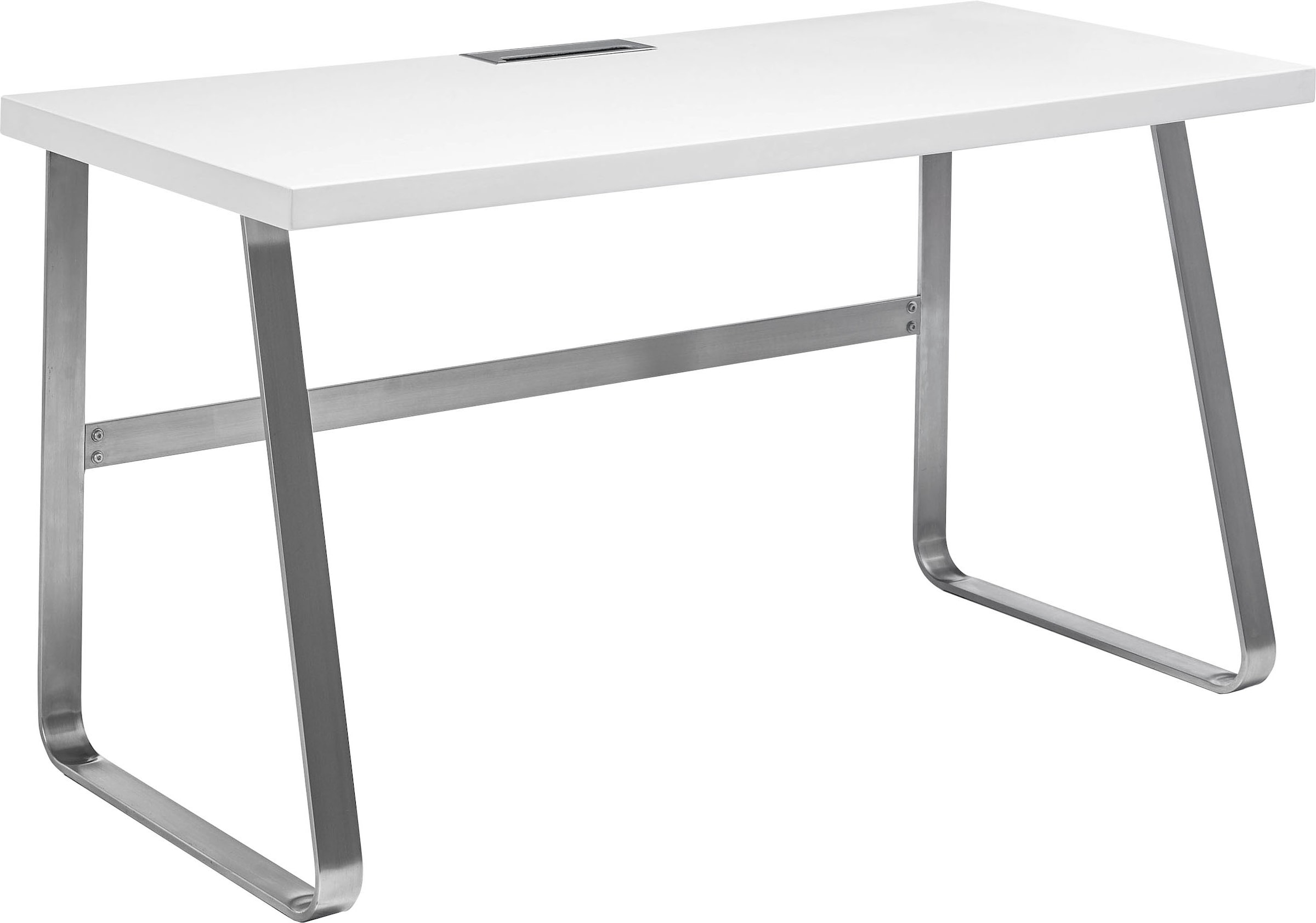 MCA furniture Schreibtisch »Beno«, Gaming Tisch, Computertisch, Gestell Edelstahloptik, Breite 140 cm