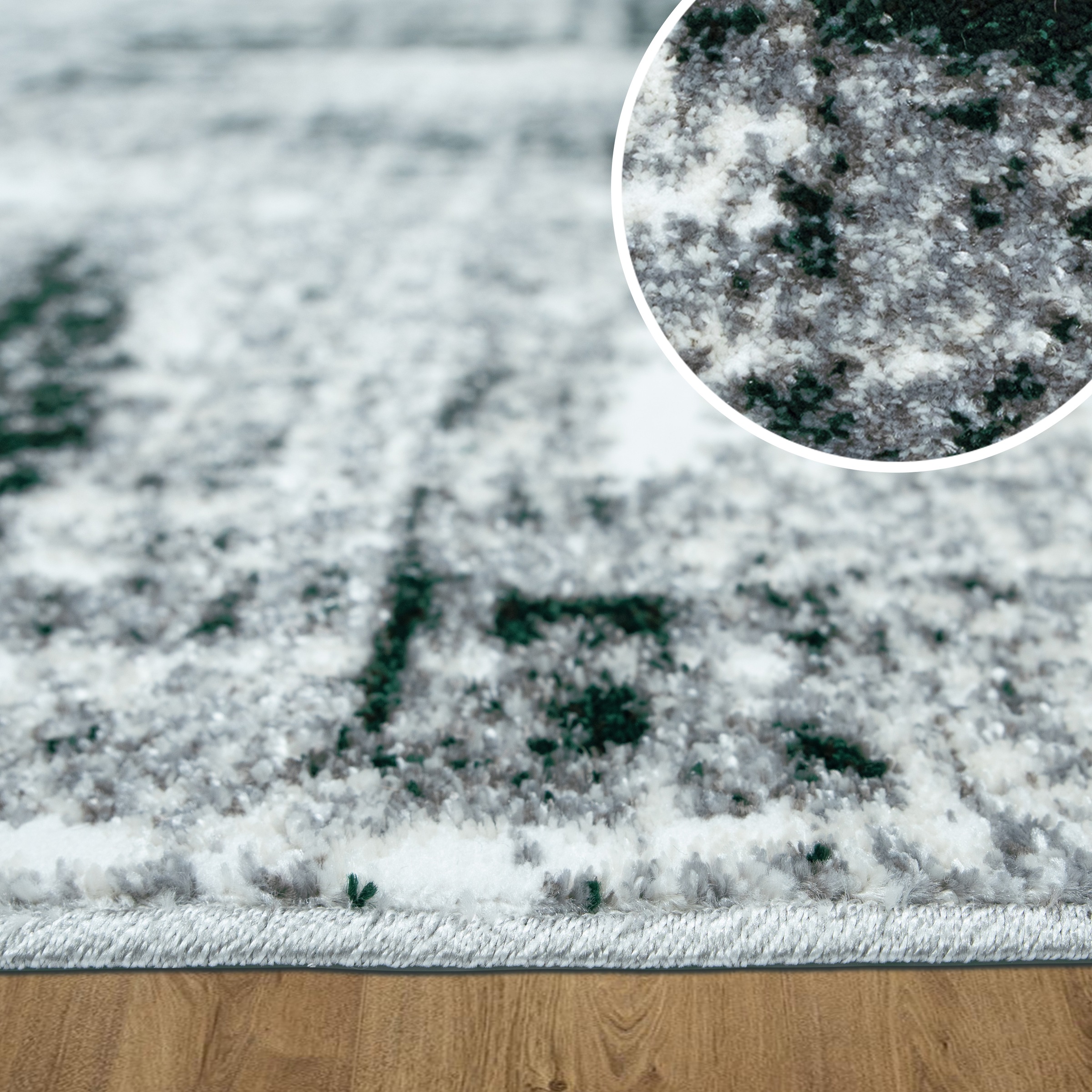 OTTO home Teppich »Salsa« rechteckig 9 mm Höhe mit besonders weichem Flor, Kurzflor, im Vintage-Look, dichte Qualität