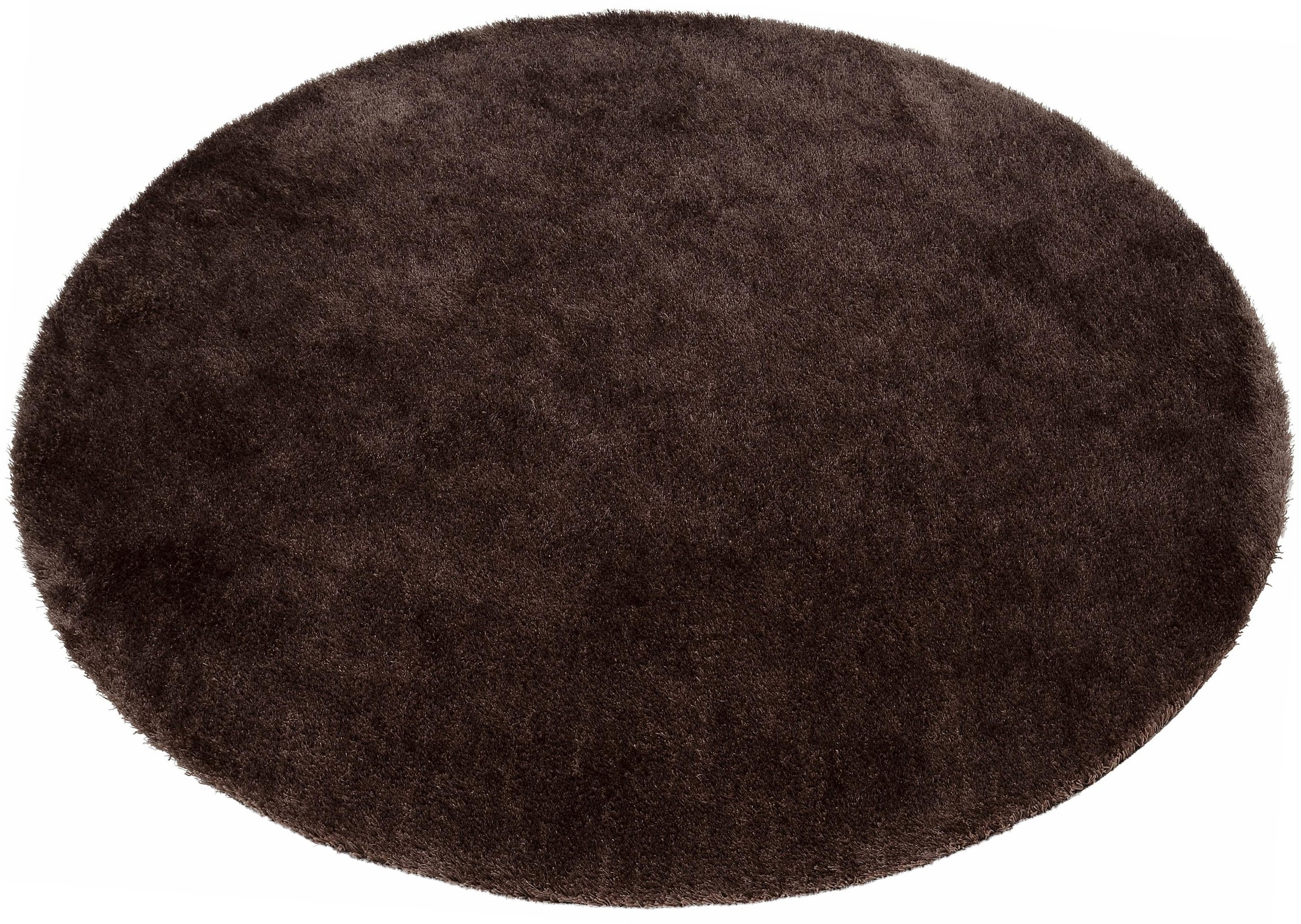 Bruno Banani Hochflor-Teppich »Dana Teppich, Kundenliebling«, rund, 30 mm Höhe, unifarben, Mikrofaser Teppiche, Wohnzimmer, Schlafzimmer, Esszimmer