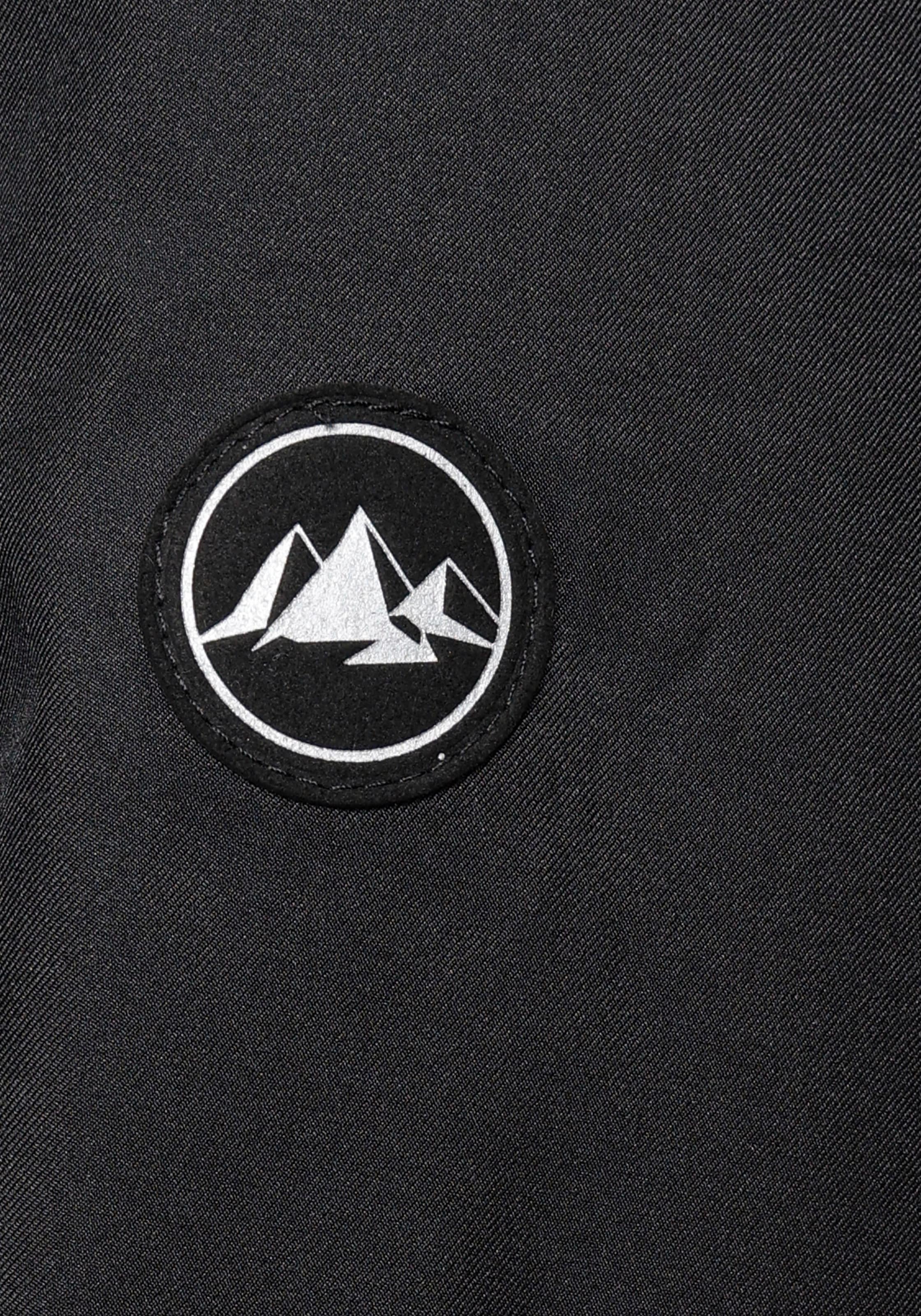 Polarino Regenjacke mit Kapuze für Übergang und Regenwetter,  mit regulierbarem Elastikband