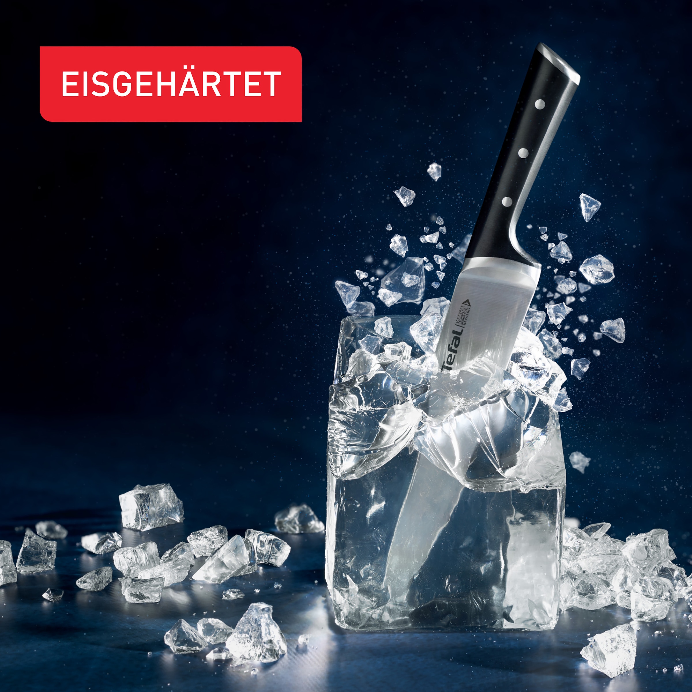 Tefal Messer-Set »Ice Force« 3-tlg. Set, Eishärtungstechnologie, Klinge aus deutschem Edelstahl