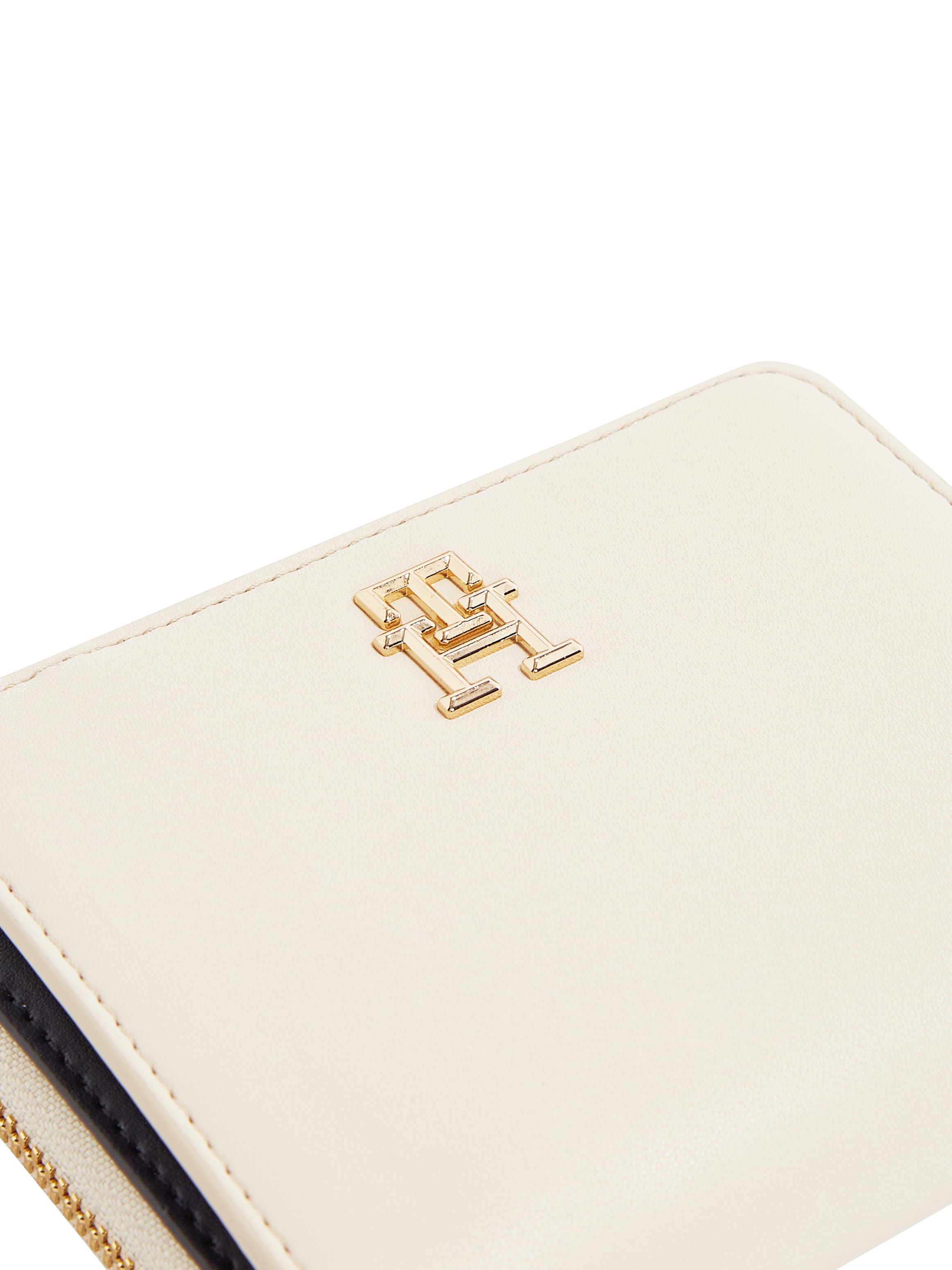Tommy Hilfiger Geldbörse »TH LOGOTAPE MED ZA«, Damen Geldbeutel, Portemonnaie, Kartenetui mit edelm TH-Logo-Element
