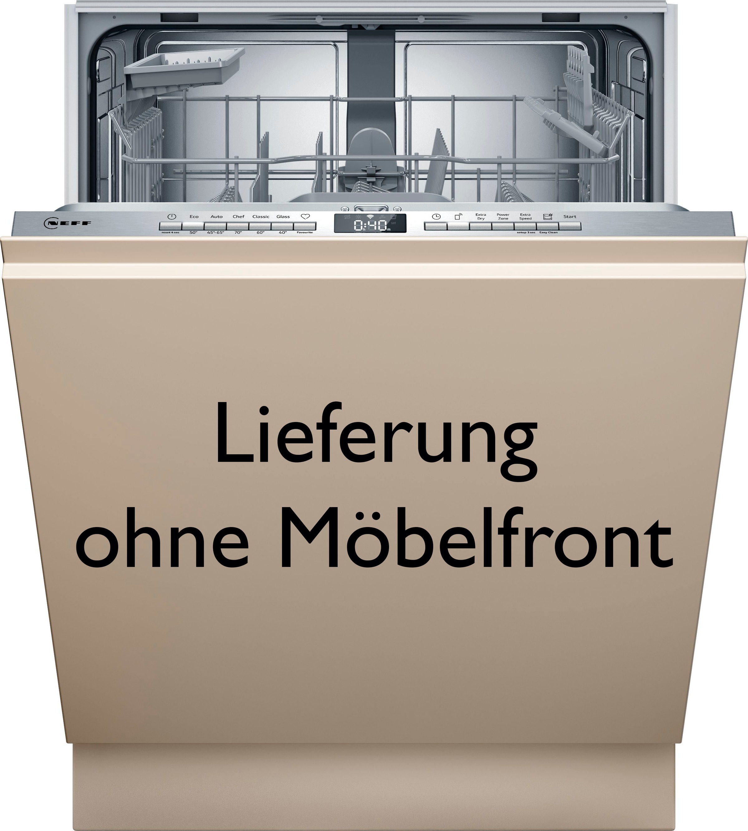 NEFF vollintegrierbarer Geschirrspüler »S155HTX04E«, 13 Maßgedecke, mit Rac günstig online kaufen