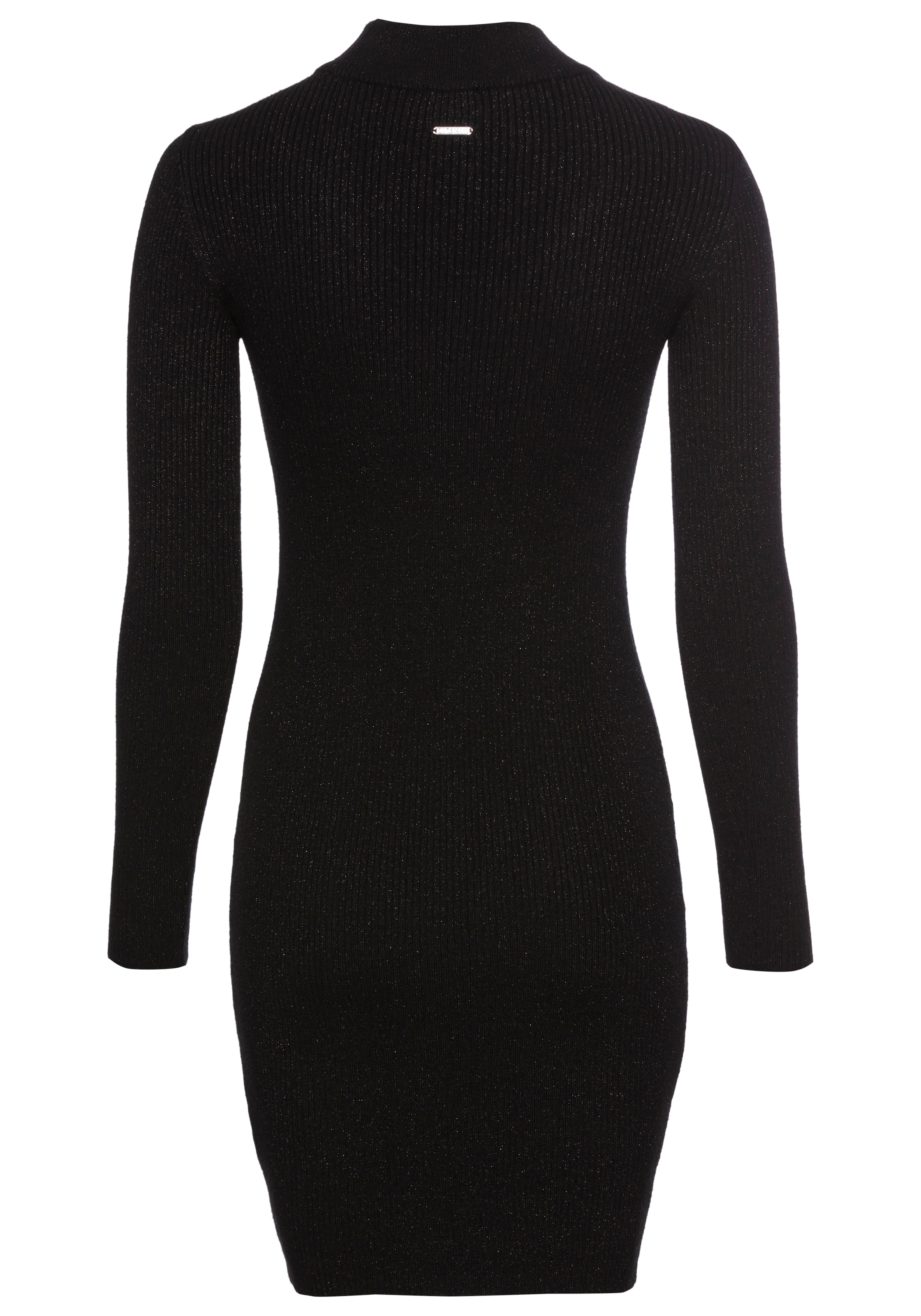 Laura Scott Strickkleid, aus weichem Glitzergarn mit Spitze