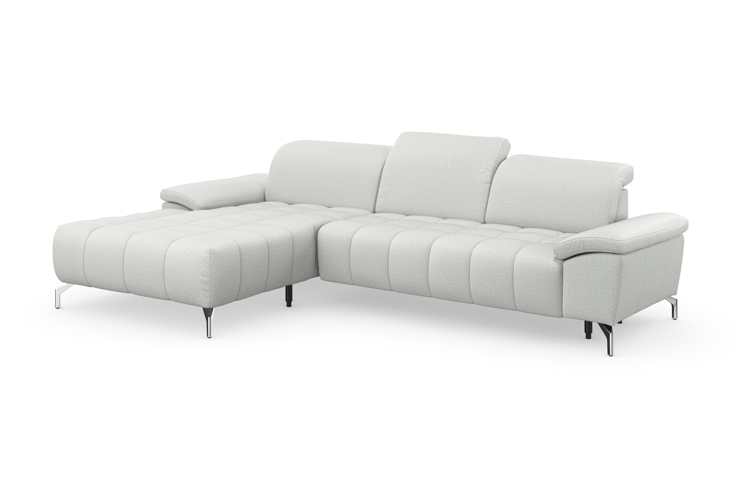sit&more Ecksofa »Cool L-Form«, wahlweise mit Kopfteilverstellung und Vorziehsitz, motorisch