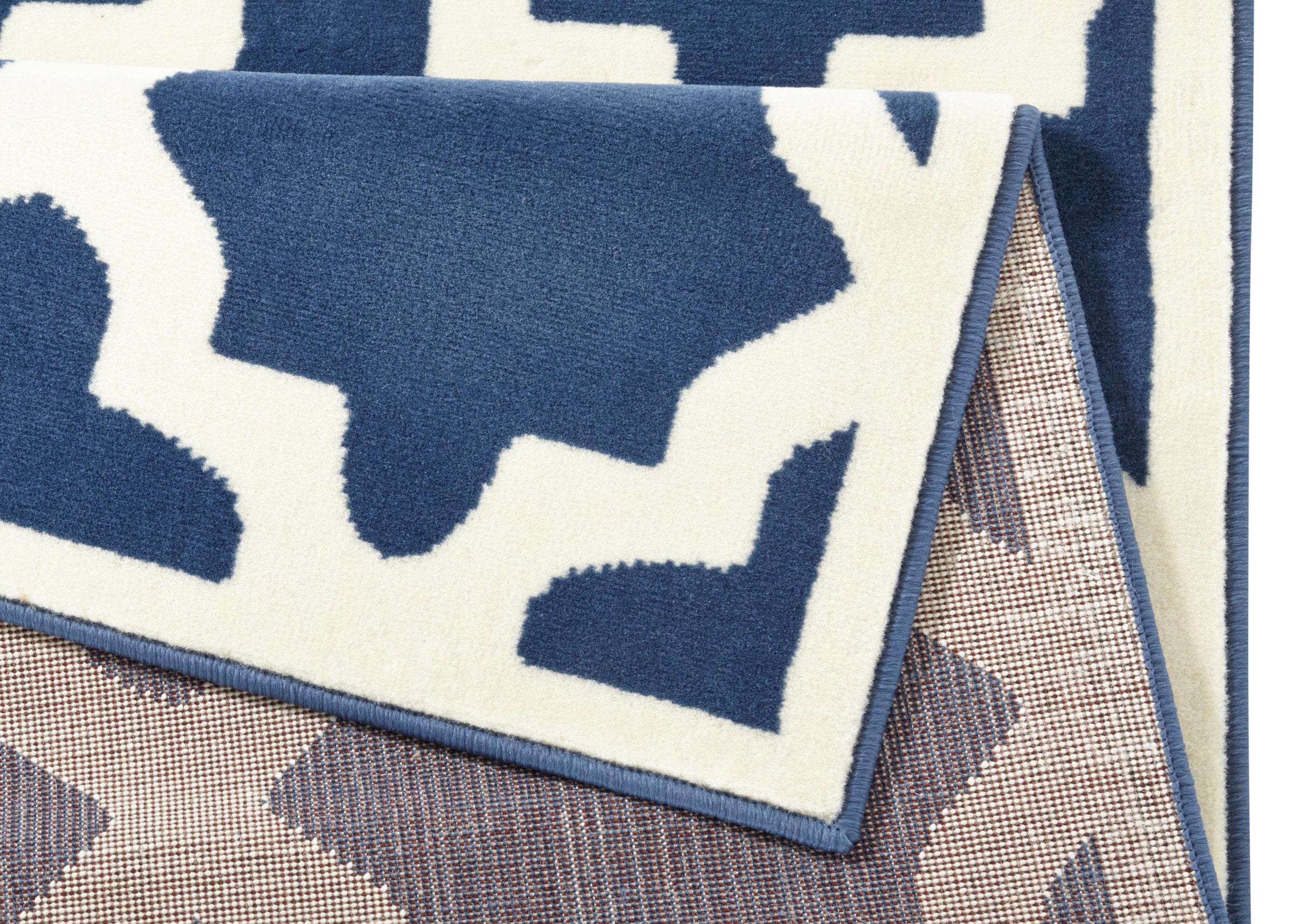 HANSE Home Teppich »Noble«, rechteckig, 9 mm Höhe, Kurzflor, Design in grafischem Muster, Robust, Pflegeleicht, Gekettelt