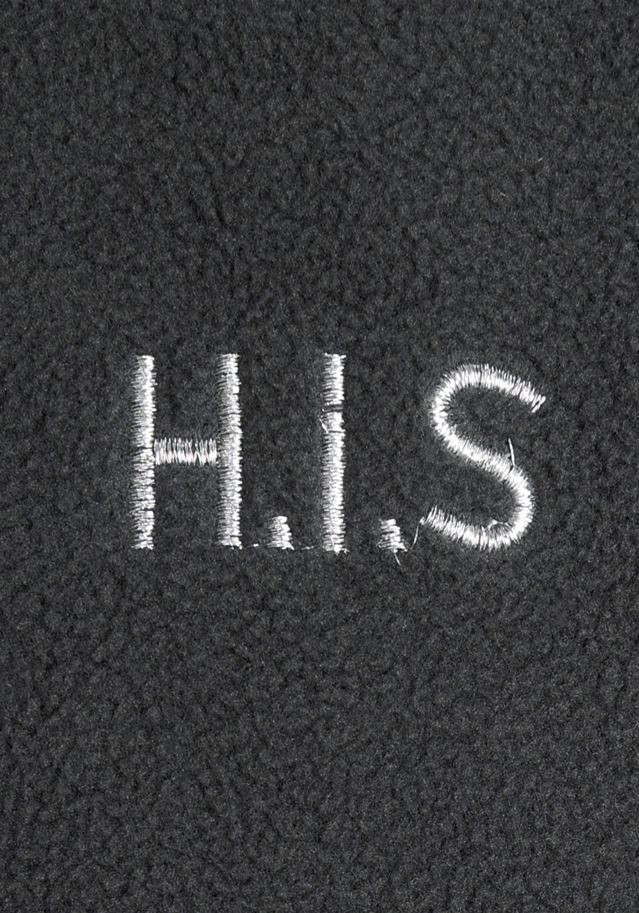 H.I.S Fleecejacke »aus recyceltem Polyester«, in großen Größen