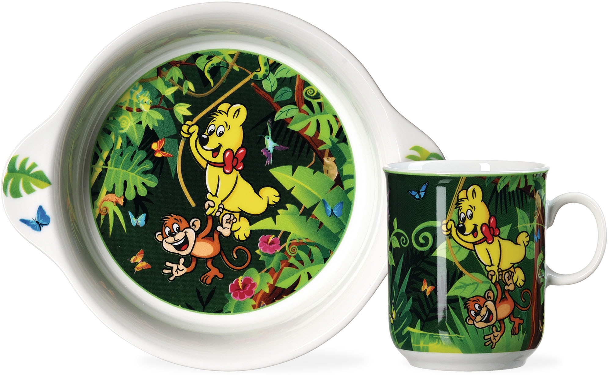 Ritzenhoff & Breker Kindergeschirr-Set »HARIBO Jungle, 2-teilig« spülmaschi günstig online kaufen