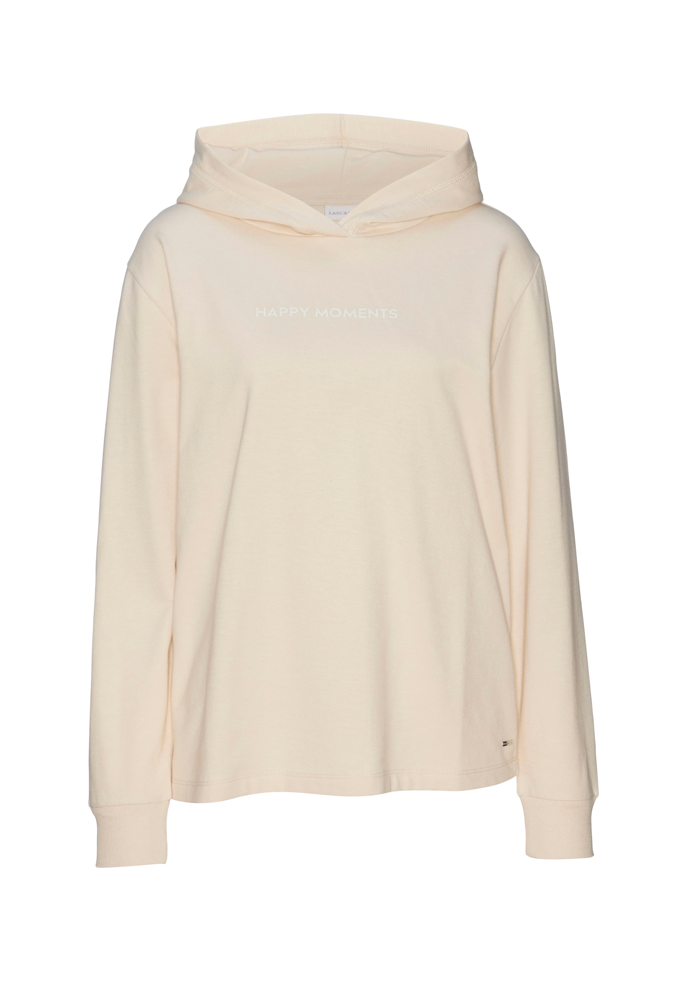LASCANA Hoodie, mit dezentem Frontdruck, Loungewear
