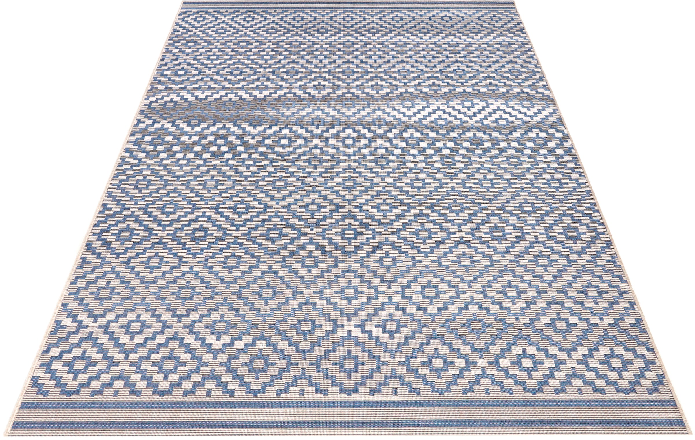 NORTHRUGS Teppich »Raute«, rechteckig, 8 mm Höhe, In-& Outdoor, Wetterfest, günstig online kaufen