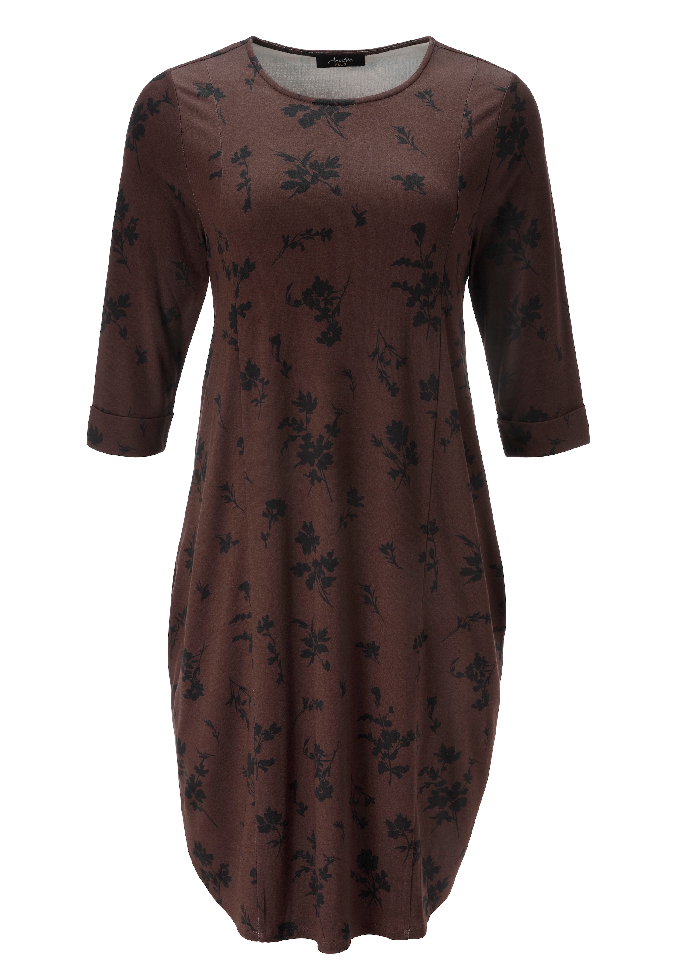 Aniston PLUS Jerseykleid mit denzenten Blumen bedruckt - NEUE KOLLEKTION