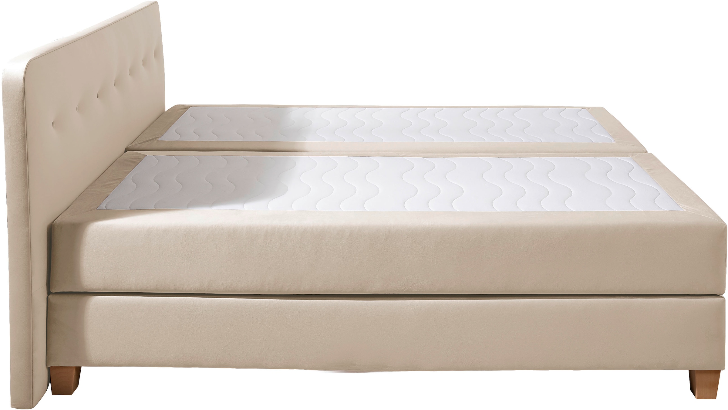 Home affaire Boxspringbett »Fargo«, in Überlänge 220 cm, mit Topper, 3 Ausführungen, 4, Breiten