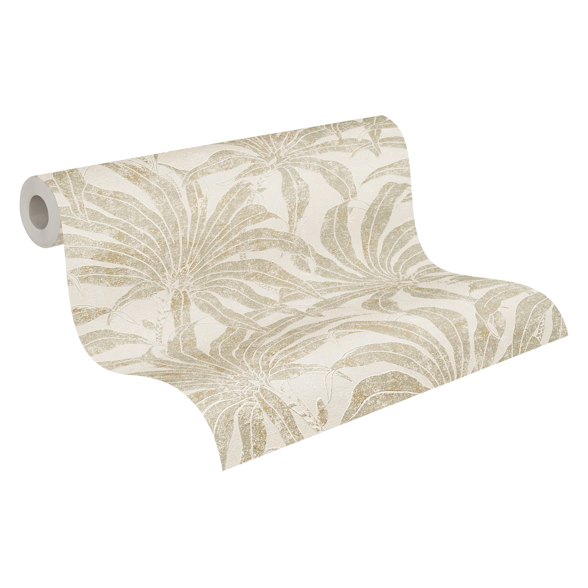 Bricoflor Palmen Tapete in Gold Terracotta Metallic Vliestapete mit Palmenb günstig online kaufen