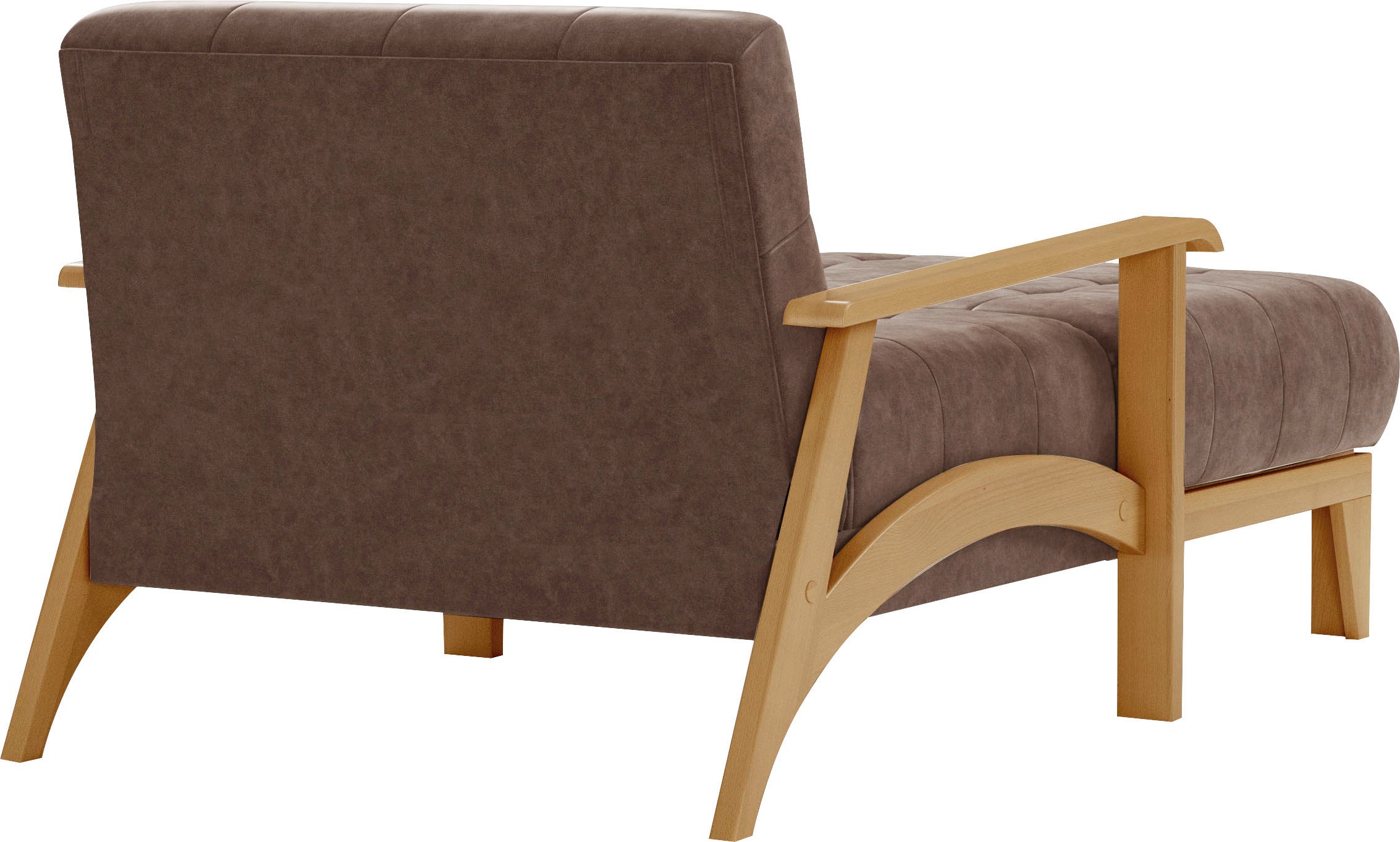 sit&more Recamiere »Billund«, Armlehnen aus eichefarbigem Buchenholz, verschiedene Bezüge und Farben