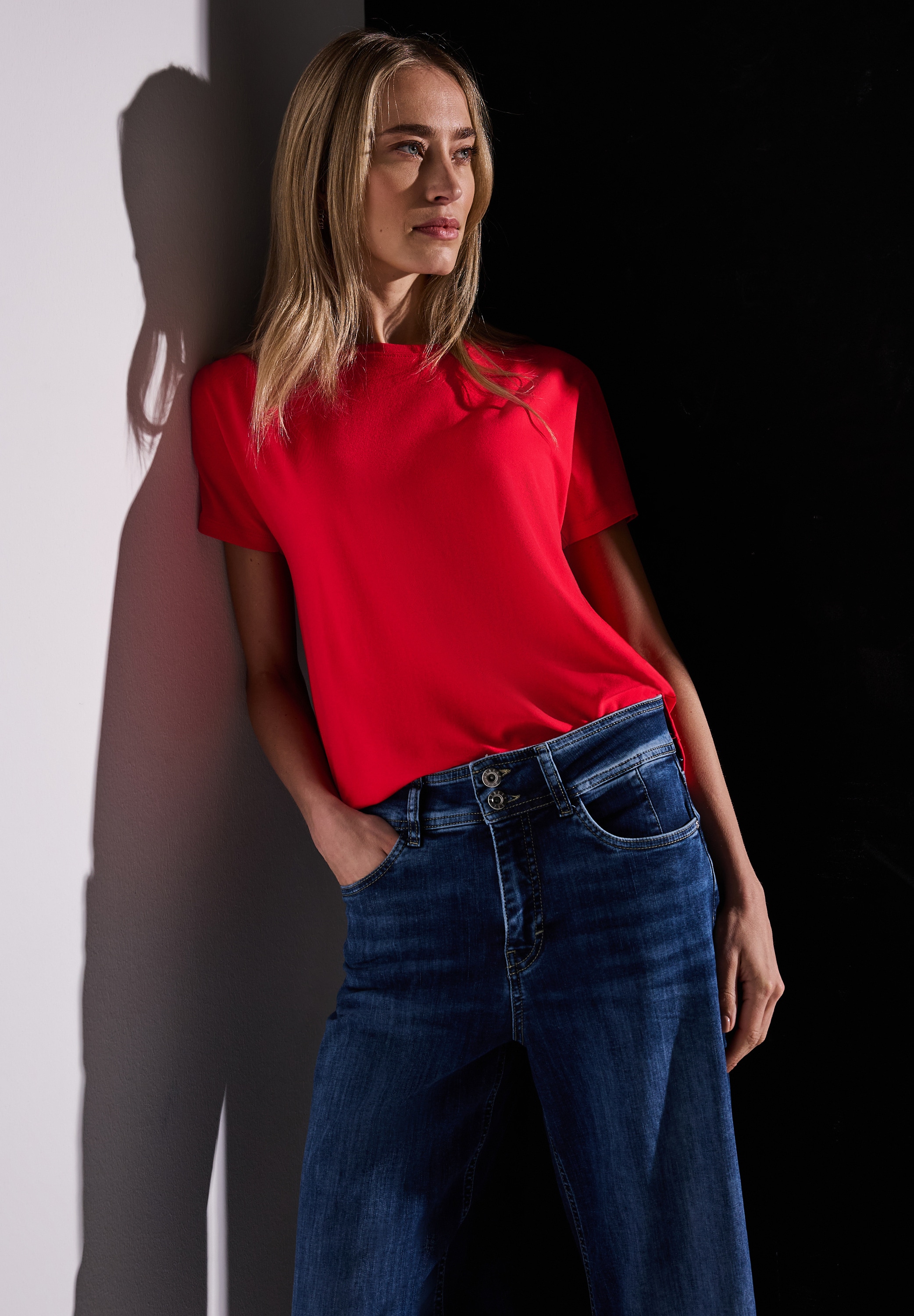 STREET ONE Shirttop »Style Crista«, mit hängenden Schultern