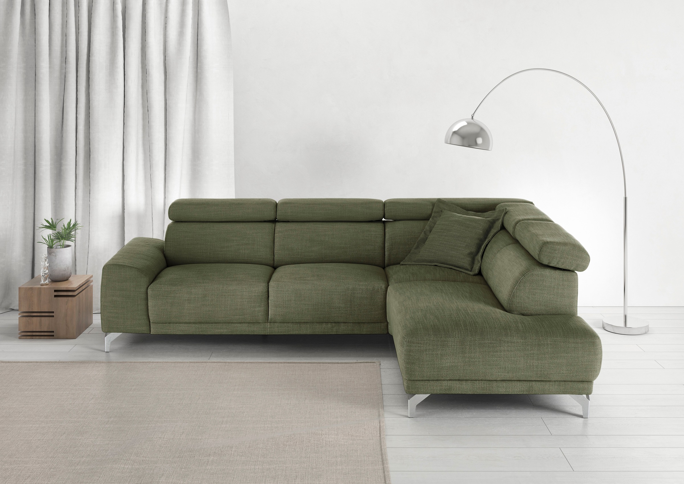 3C Candy Ecksofa »Greve Sofa immer mit manuelle Kopfteilverstellungen, mode günstig online kaufen