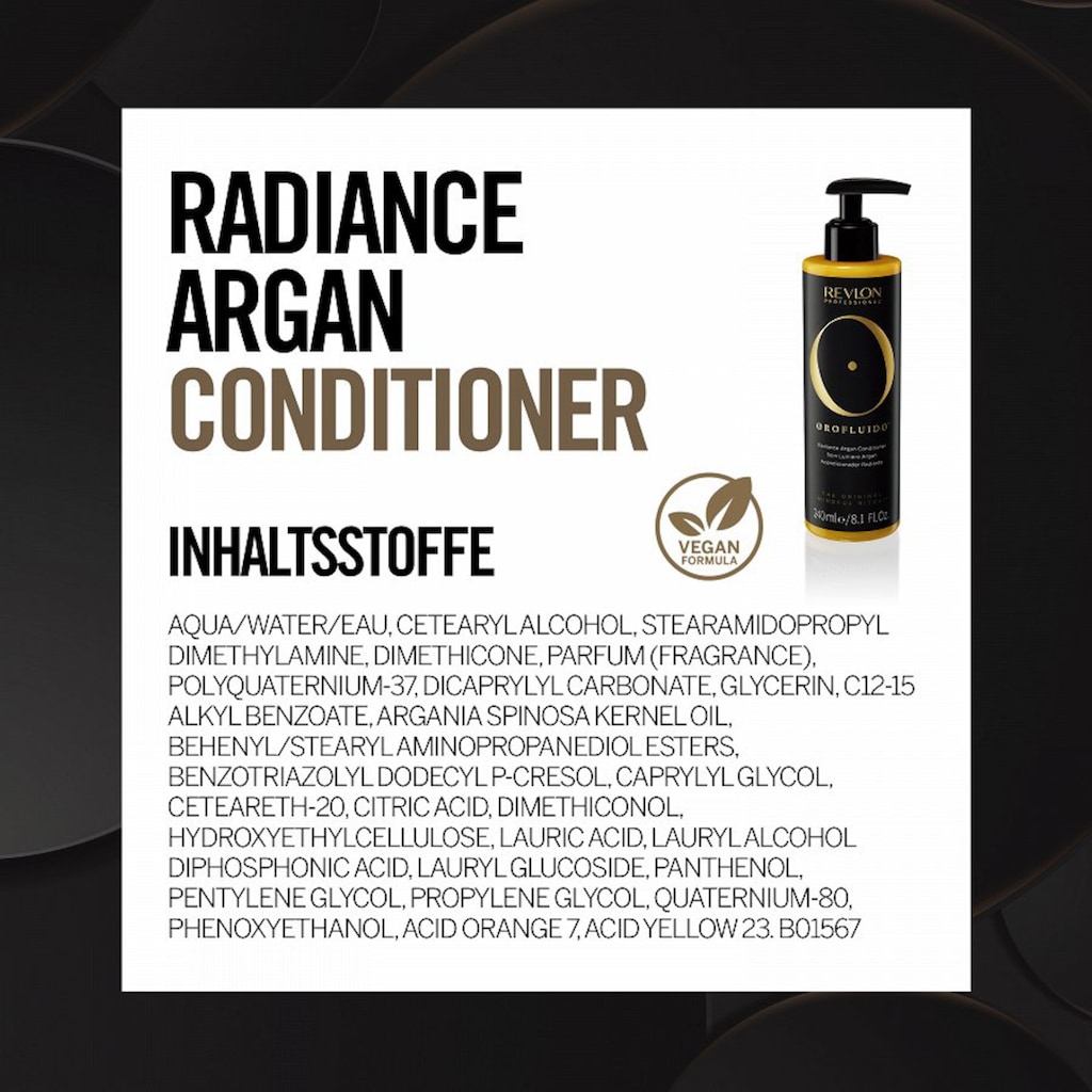 REVLON PROFESSIONAL Haarspülung »Radiance Argan Conditioner«, Vegan