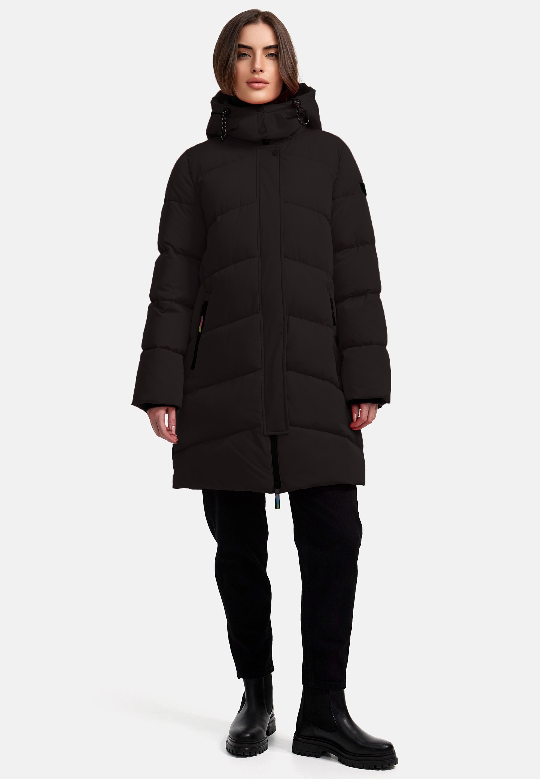 MANISA Steppmantel mit Kapuze