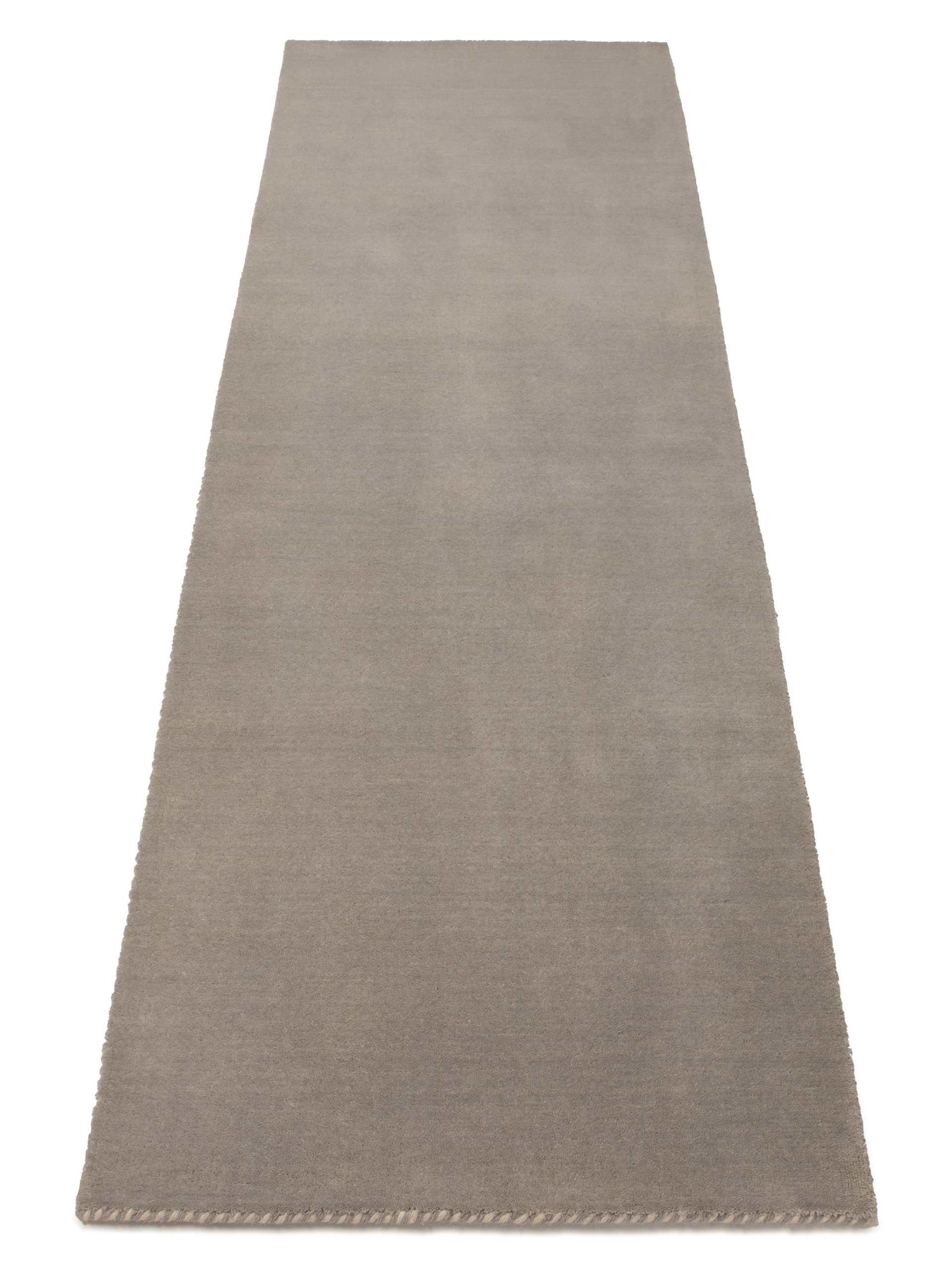 carpetfine Wollteppich »Gabbeh Lola Uni«, rechteckig, 14 mm Höhe, mit natürlichem Pflanzenmaterial von Hand gewebt, auch in Rund