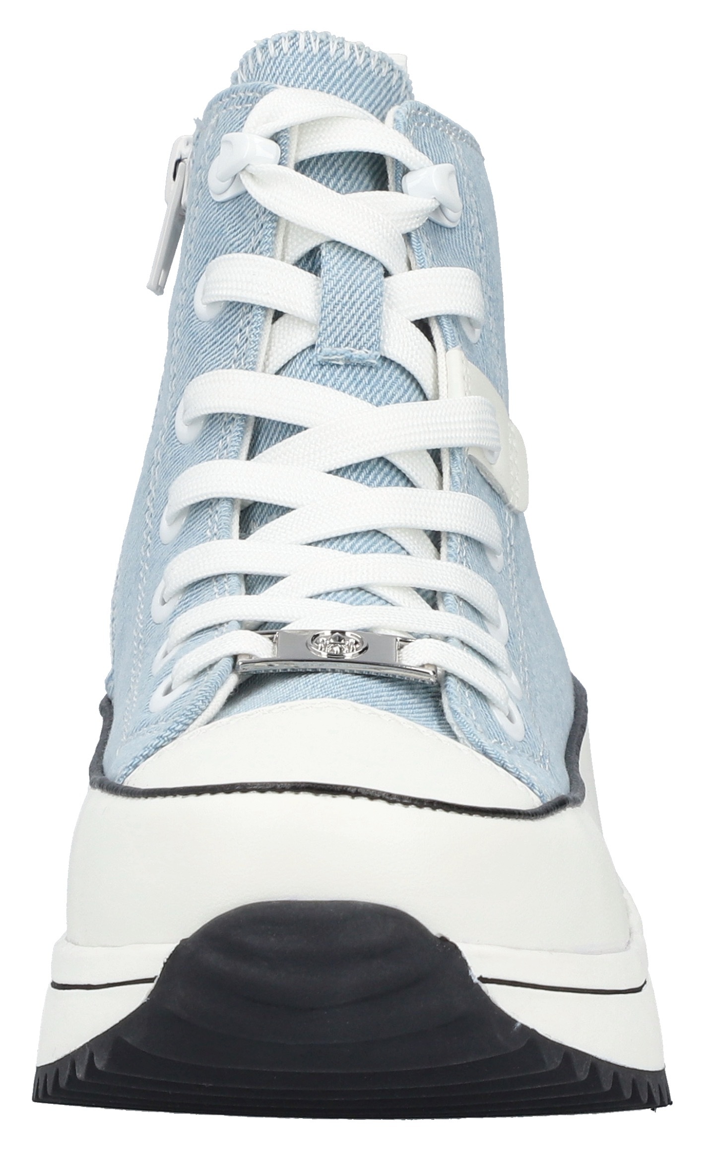 Rieker Sneaker, Plateau, High Top-Sneaker, Schnürschuh in veganer Verarbeitung