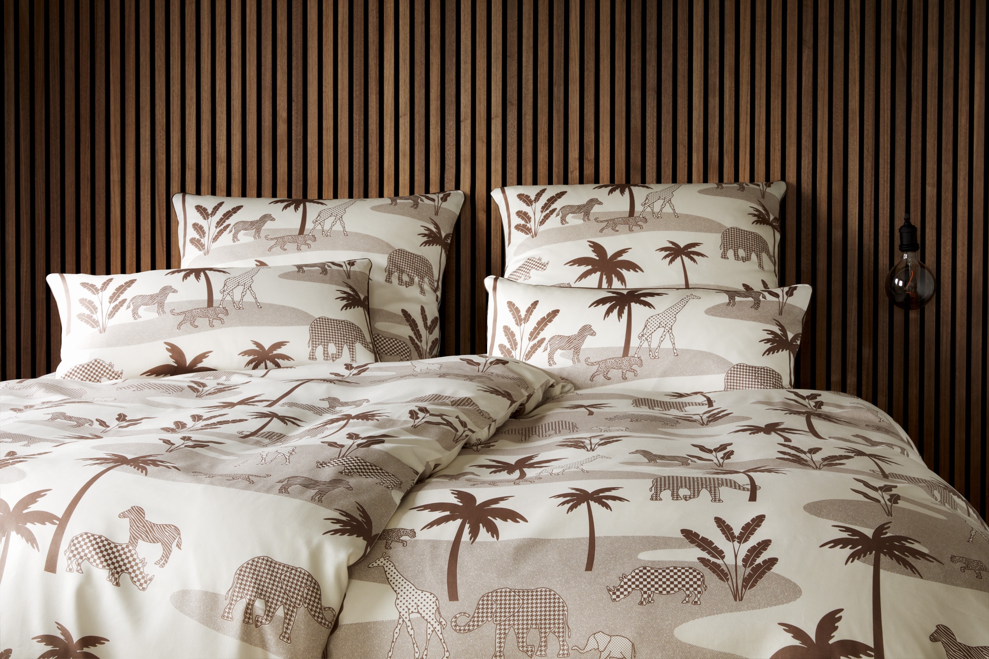 Elegante Bettwäsche »Jungle Graphic« 2 Stk. tlg. angenehmes Hautgefühl günstig online kaufen