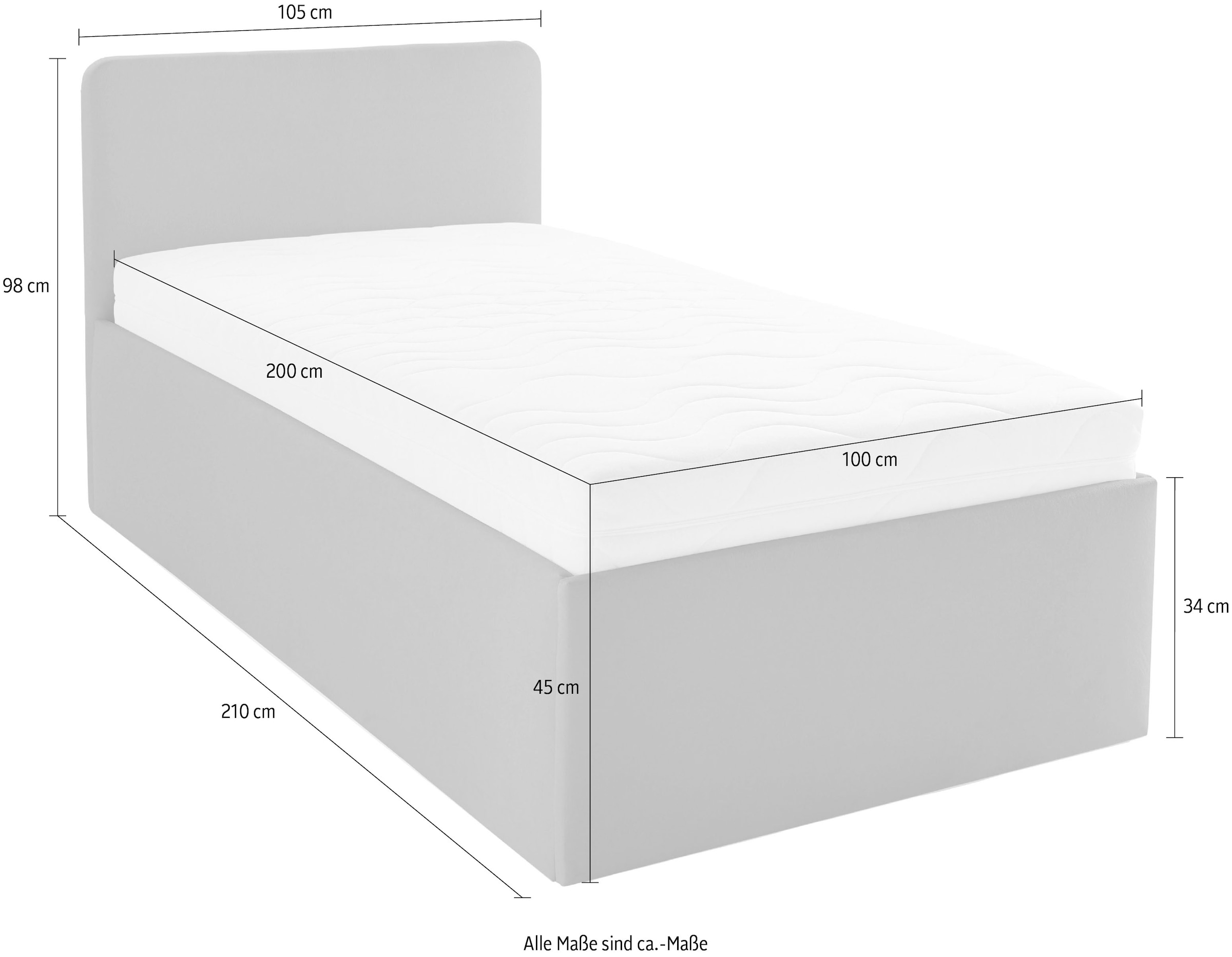 Ausführung Westfalia kaufen mit online Matratze Schlafkomfort Bettkasten bei inkl. Polsterbett,