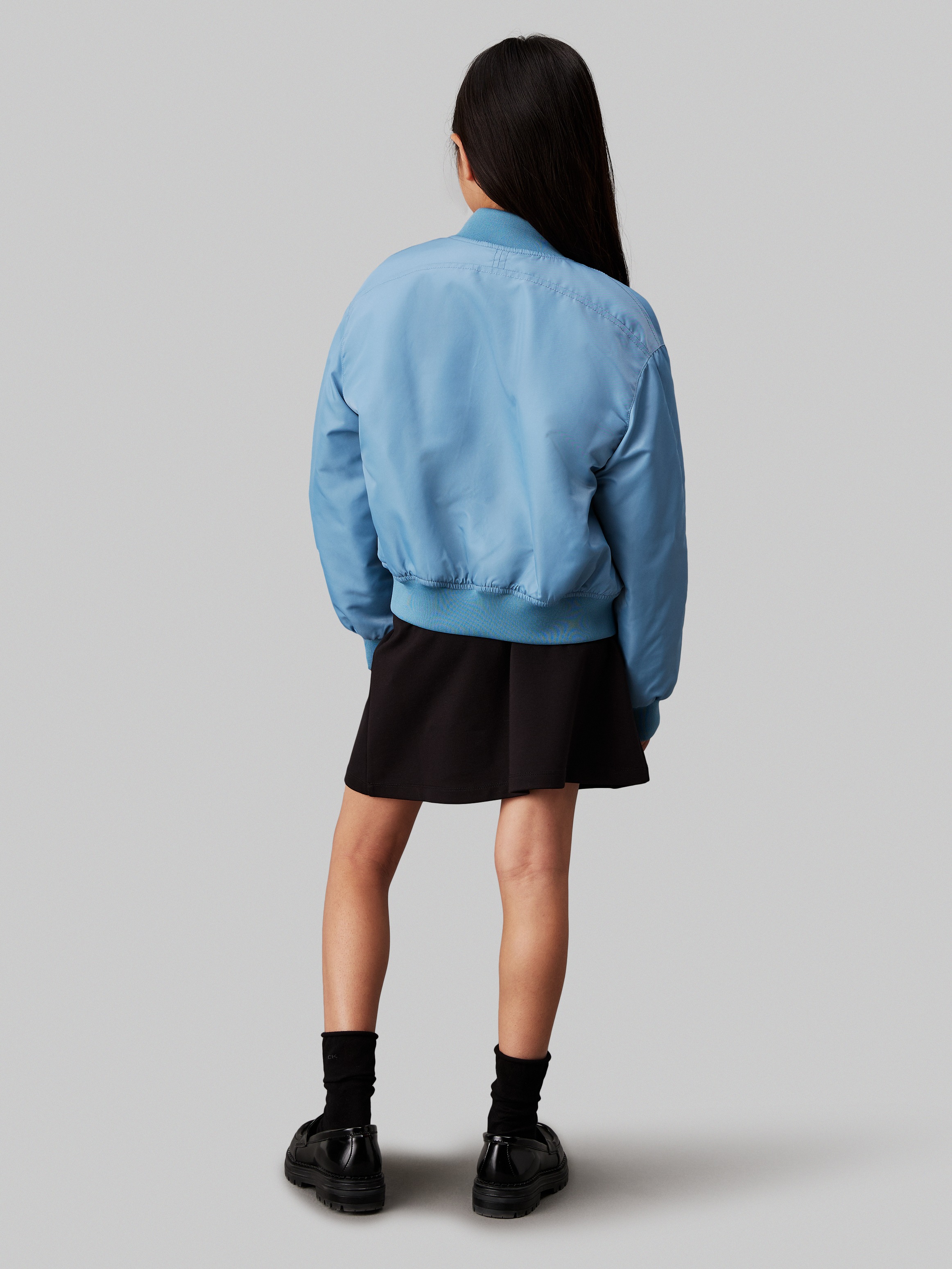 Calvin Klein Jeans Minirock »LOGO TAPE FLARE PUNTO SKIRT«, für Kinder bis 16 Jahre, mit elastischem Bund