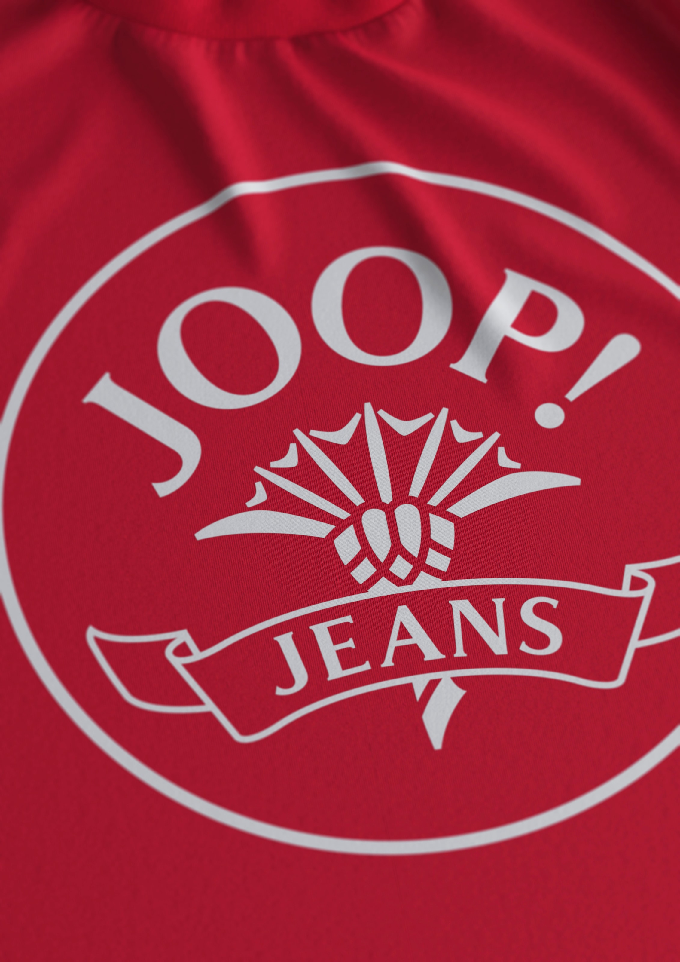 Joop Jeans Kurzarmshirt, Mit Logoprint in Kontrastfarbe