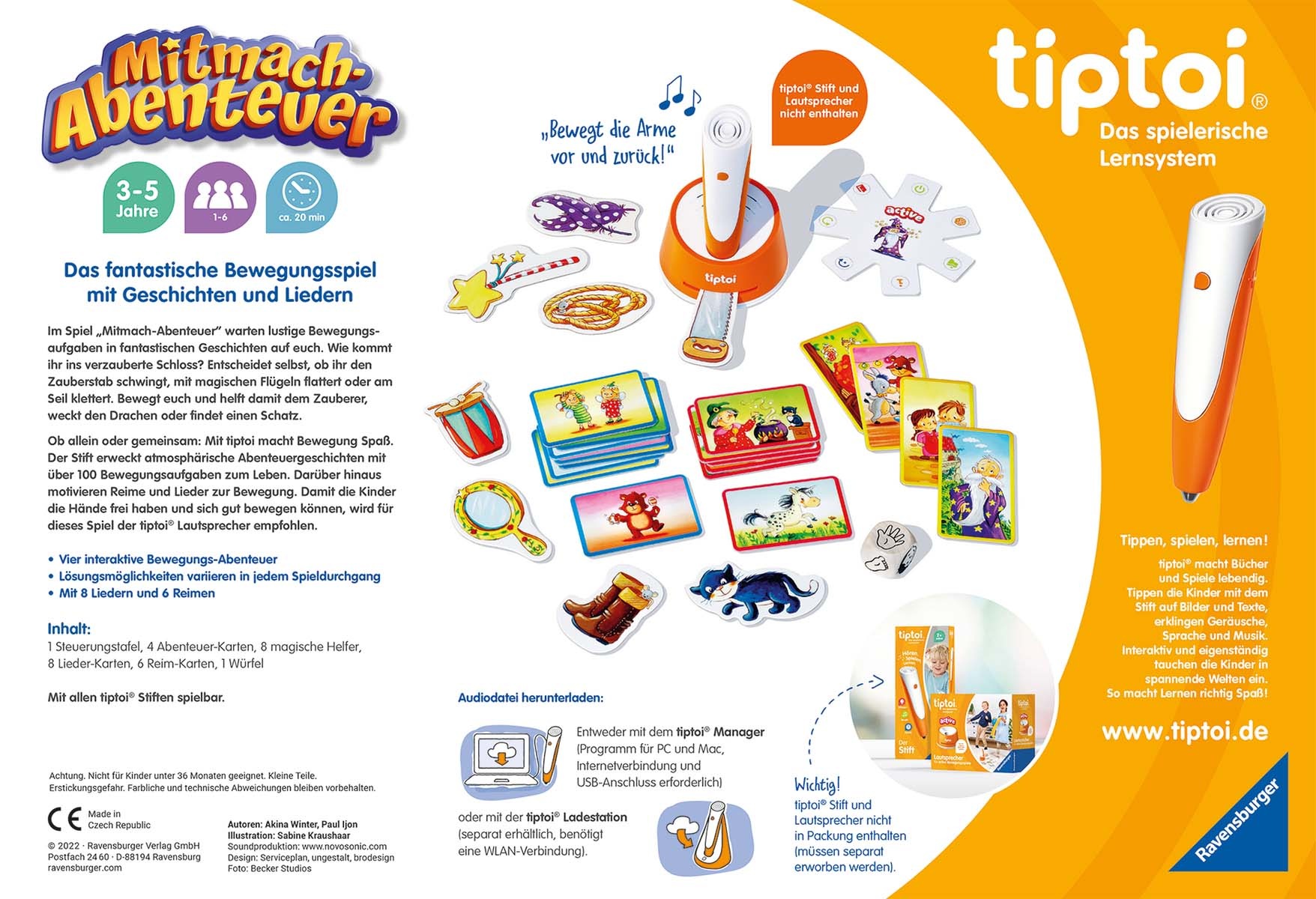 Ravensburger Spiel »tiptoi® ACTIVE Mitmach-Abenteuer«, Made in Europe
