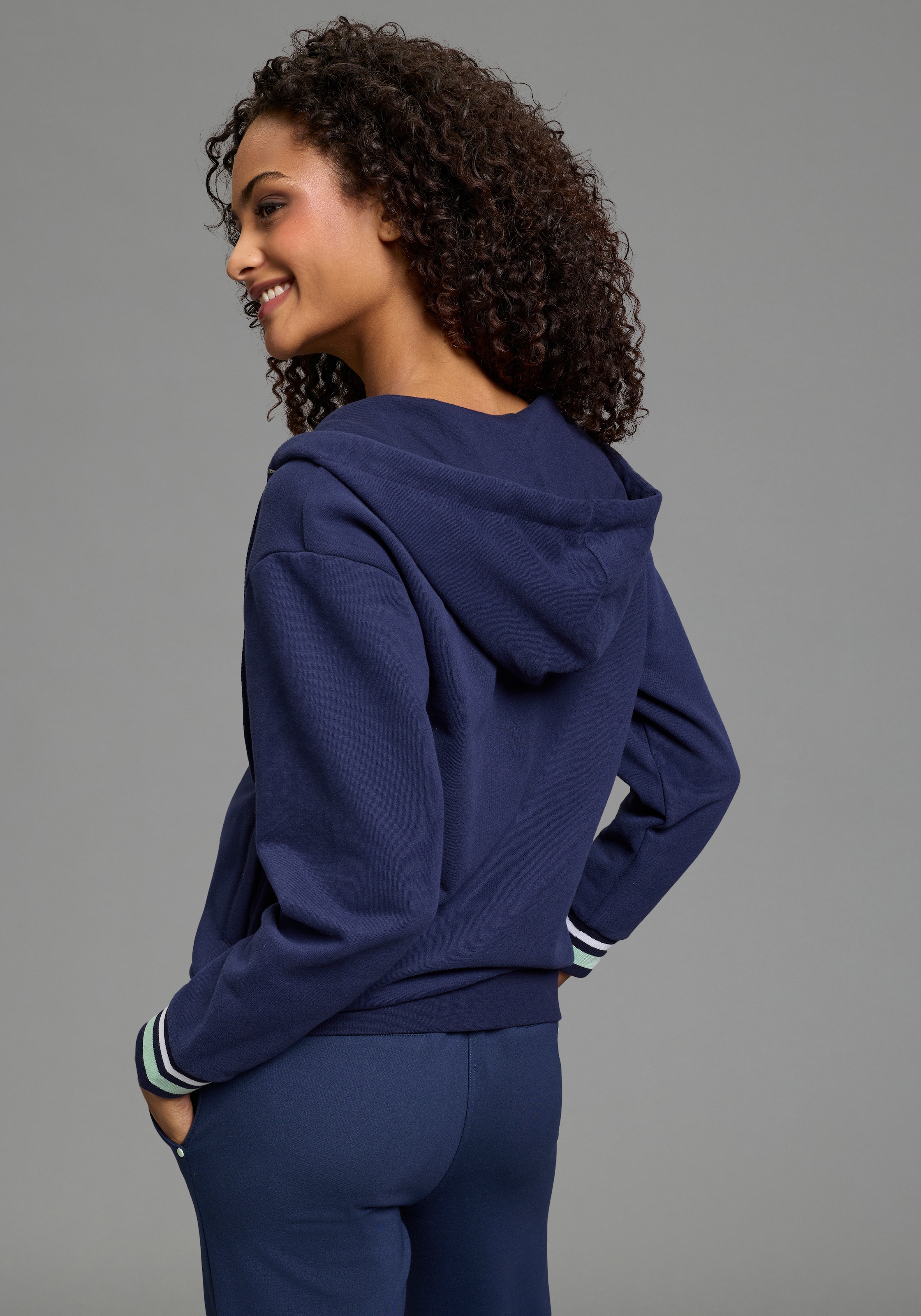 KangaROOS Kapuzensweatjacke mit Neon-Details
