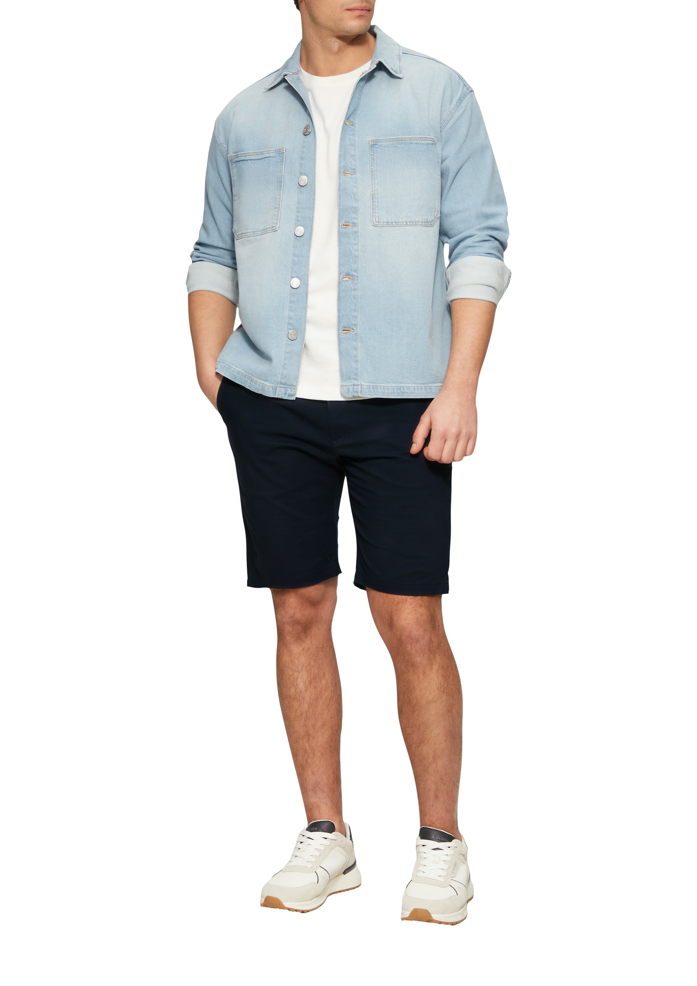 s.Oliver Chinoshorts, mit Waschung