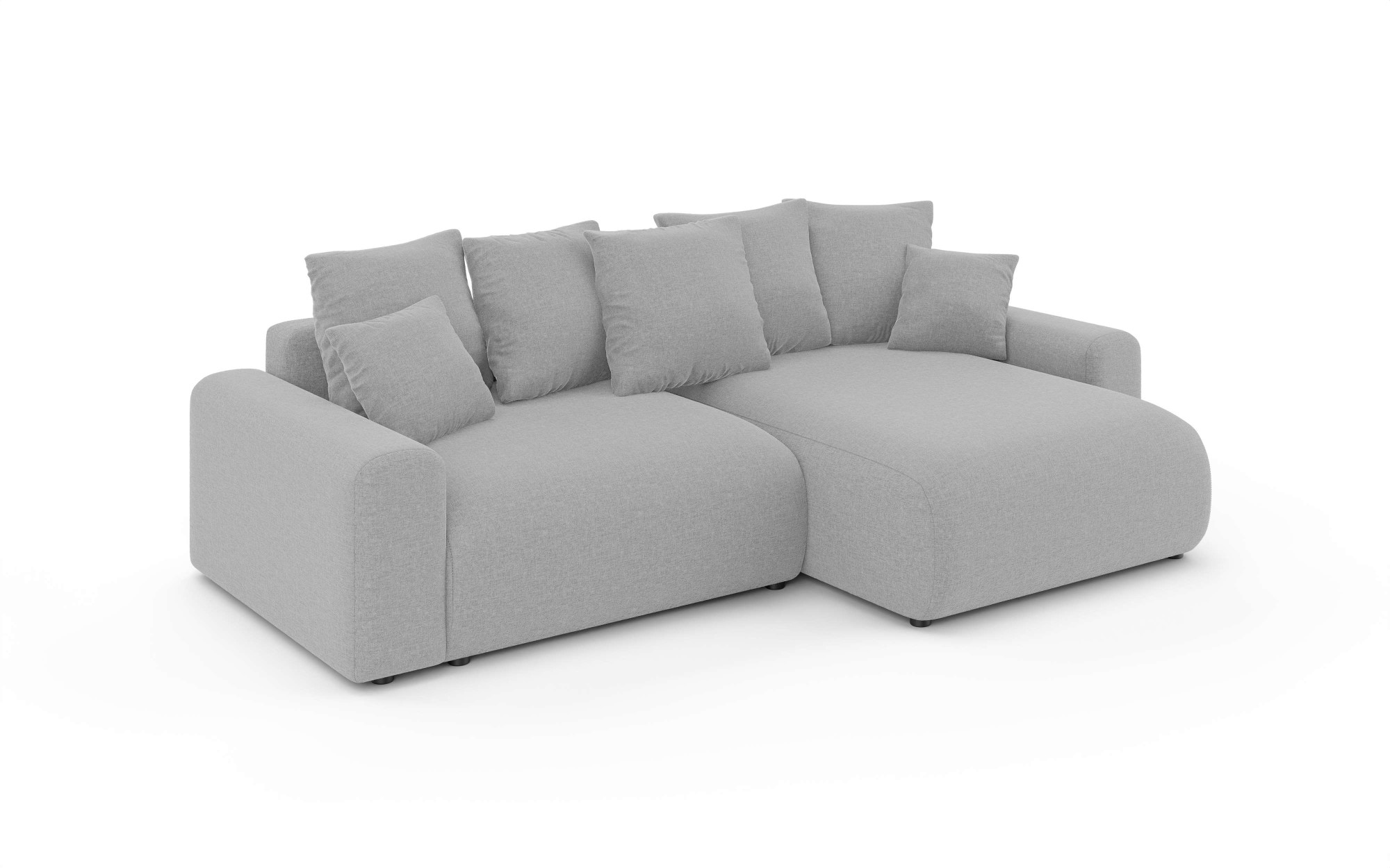 Home affaire Ecksofa »LAKESIDE klein mit Bettfunktion und Bettkasten, B/T/H 235/142/84 cm«, L-Form, Recamiere beidseitig montierbar, mit Wellenunterfederung