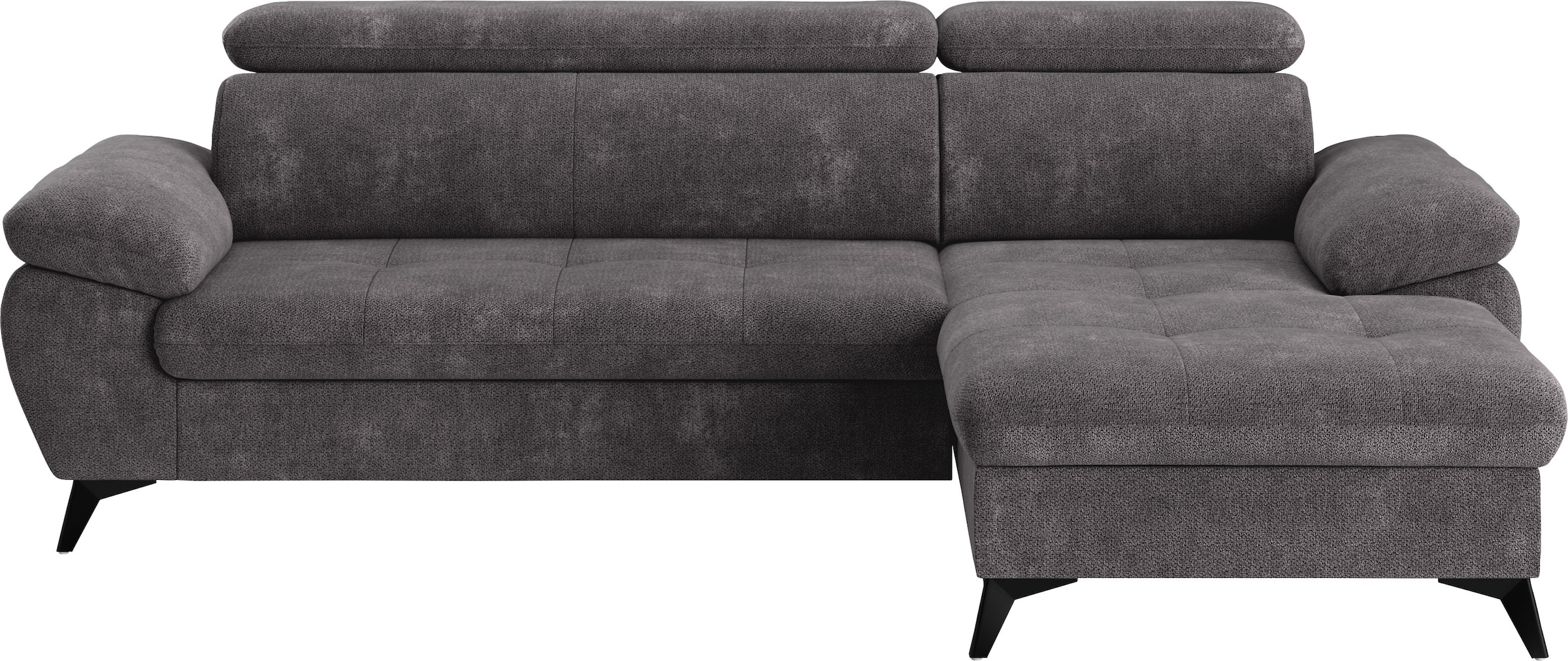 COTTA Ecksofa »Hudson L-Form«, mit Kopfteilverstellung, wahlweise mit Bettfunktion & Bettkasten