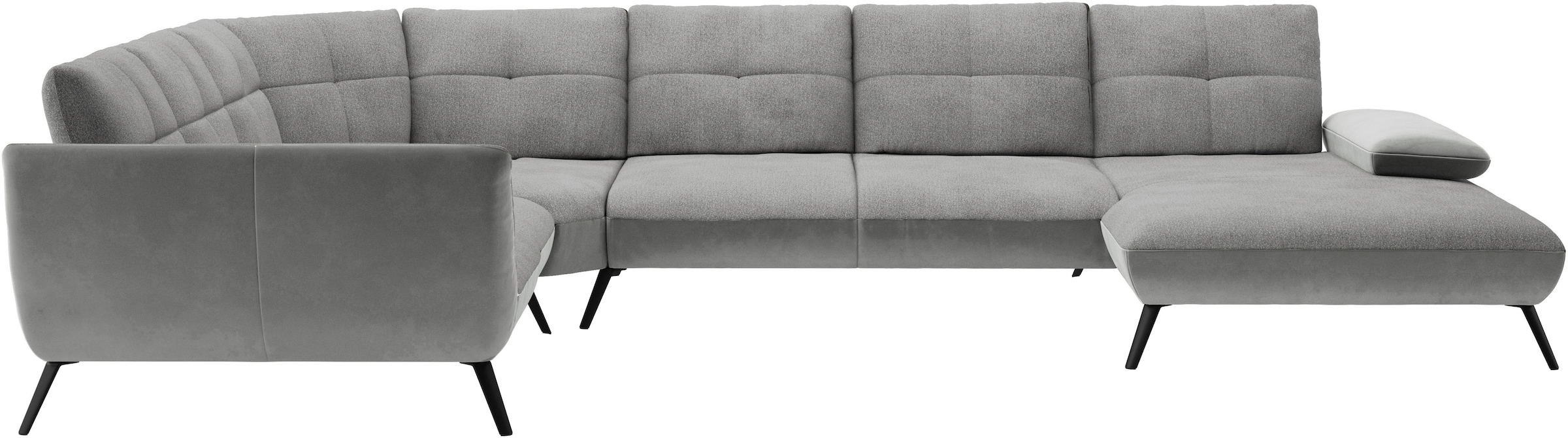 Places of Style Wohnlandschaft »Mikado U-Form«, inkl. Sitztiefenverstellung und Armteilverstellung