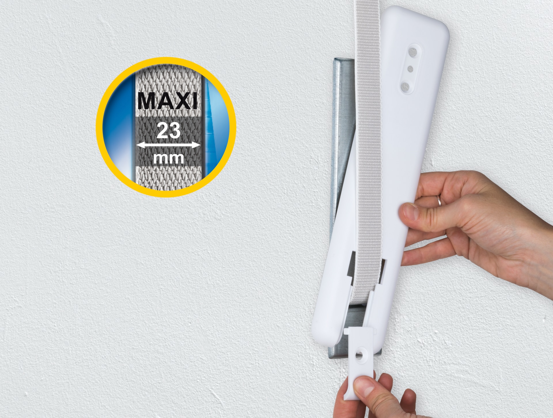 SCHELLENBERG Gurtwickler-Abdeckplatte »Duo Maxi«, Rollladengurtabdeckung Lochabstand 18,5 oder 21,5 cm