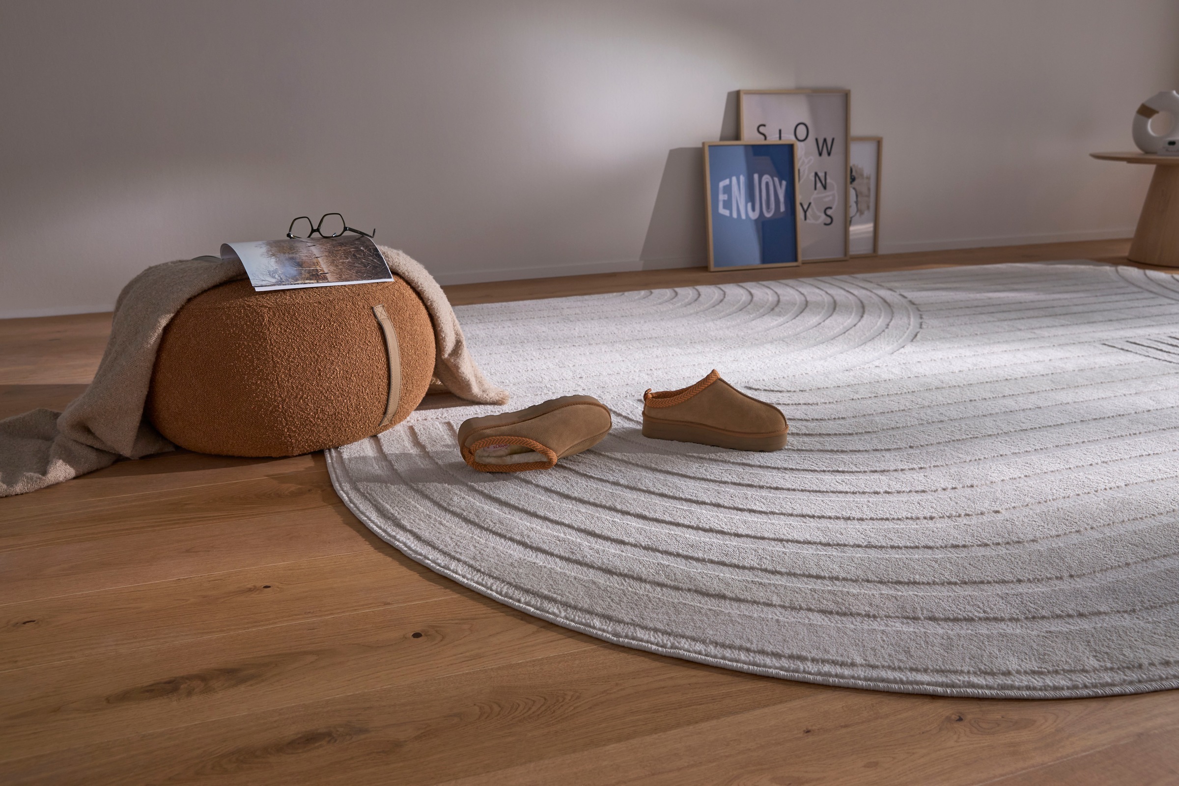 s.Oliver Teppich »Cilla, besondere Form, modernes Design, dichte Qualität« rechteckig 11 mm Höhe Woll-Look, Skandi, Boho, leichter Glanz, Wohnzimmer, Schlafzimmer