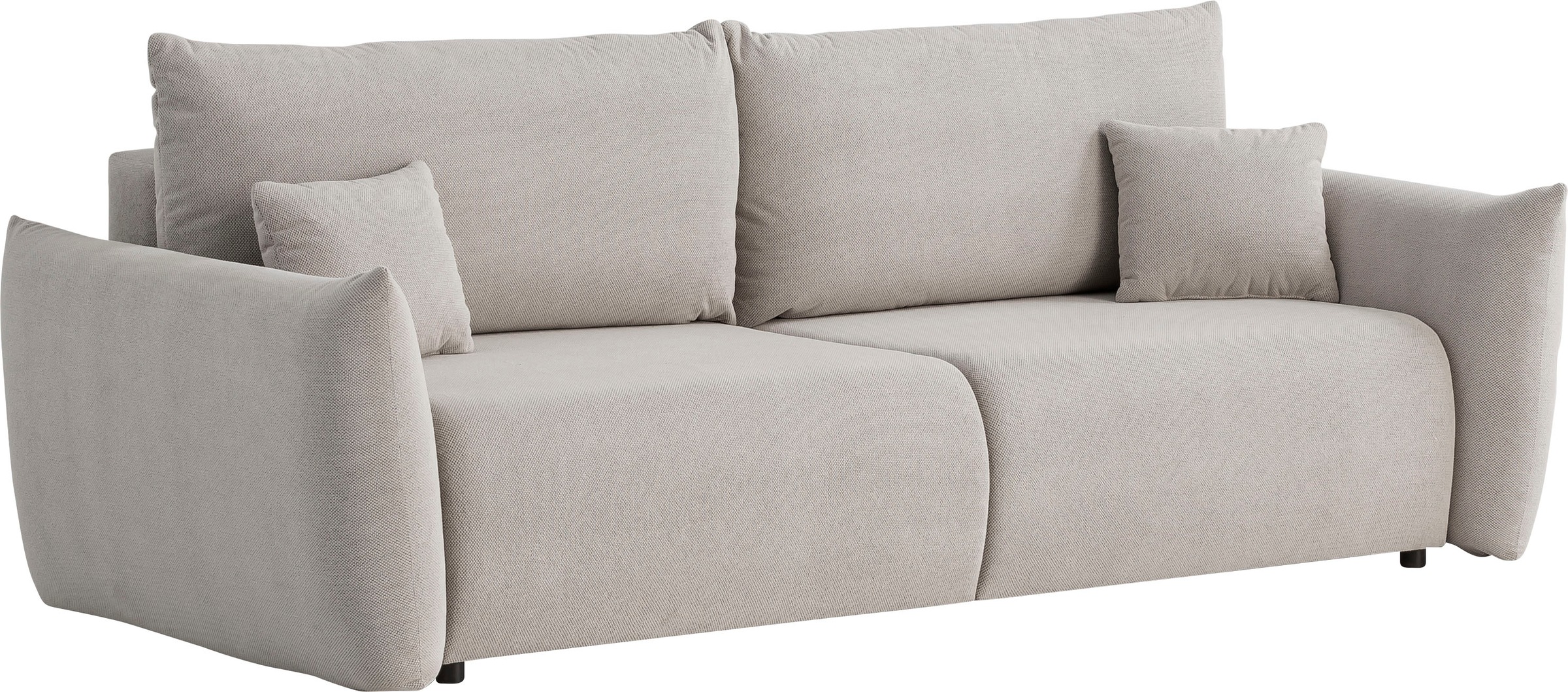 INOSIGN 3-Sitzer »MAVAS Schlafsofa mit Bettkasten«, ca.240/108cm (Liegefläche 212/145 cm), Cord, Chenille, Struktur