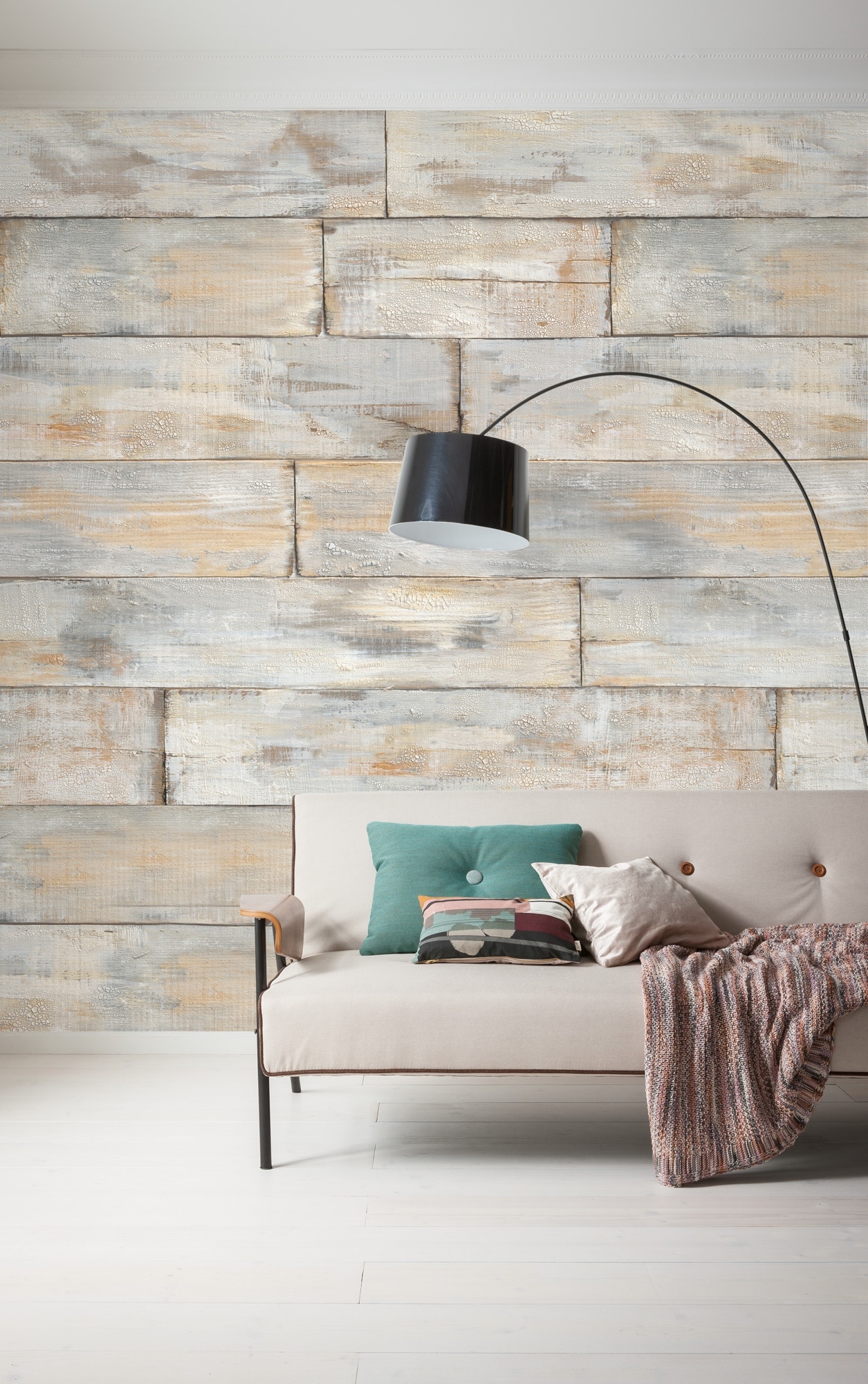 Komar Fototapete »Digitaldruck Vlies - Shabby Chic - Größe 300 x 250 cm«, bedruckt, Wohnzimmer, Schlafzimmer