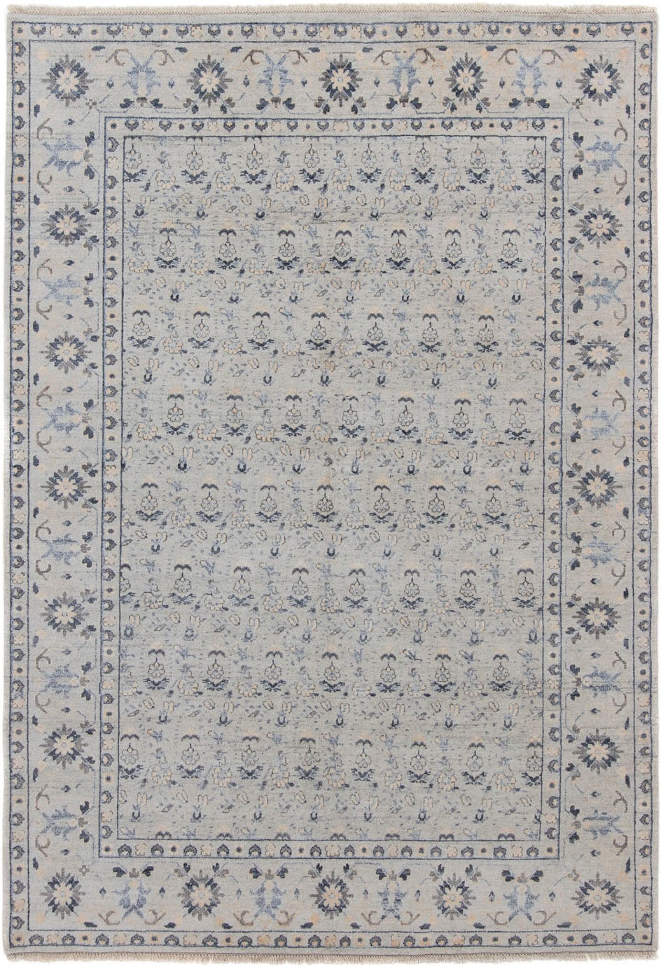 morgenland Designteppich »Designer Bordüre Grigio 233 x 173 cm«, rechteckig günstig online kaufen