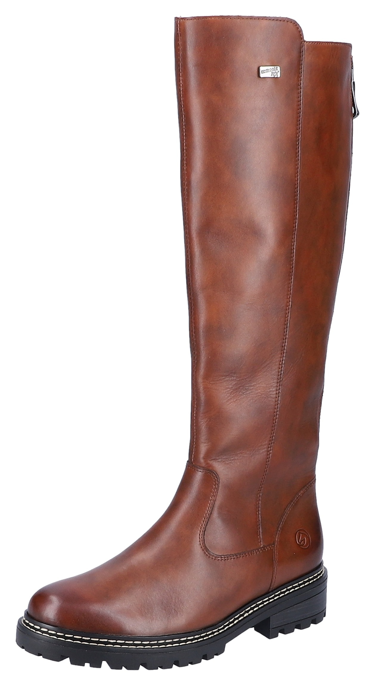 Remonte Stiefel, Blockabsatz, Businesschuh, Langschaftstiefel Innenreißverschluss