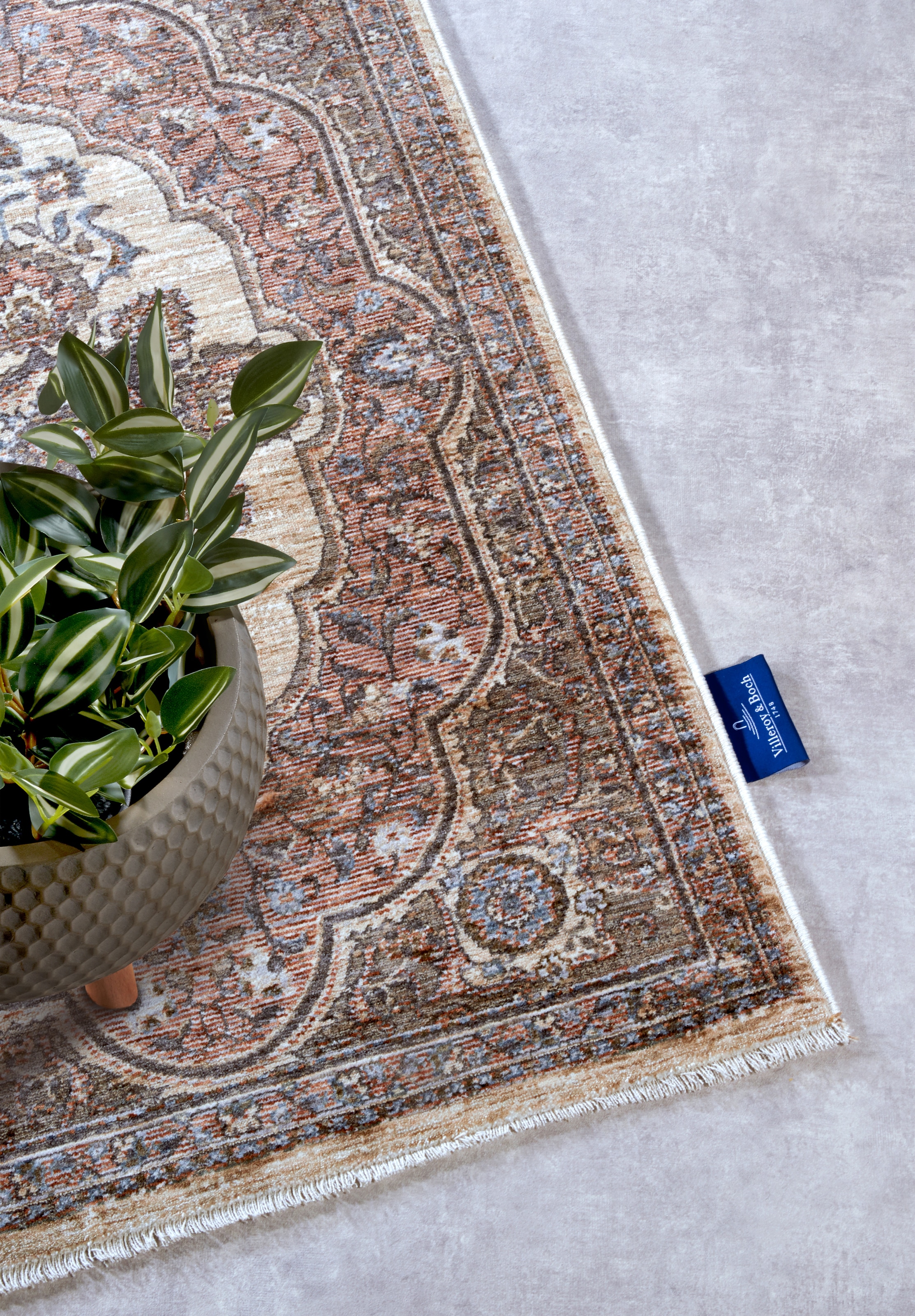 Villeroy & Boch Teppich »Renata«, rechteckig, 7 mm Höhe, Läufer, Orientalisch, Fransen, Wohnzimmer, Schlafzimmer, Vintage
