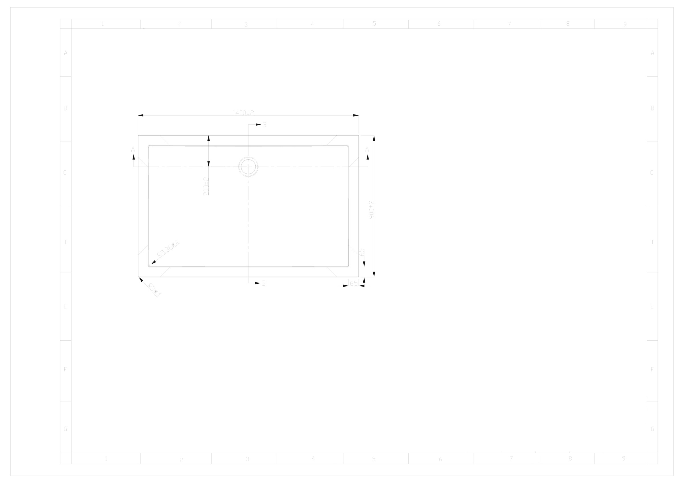 Sanotechnik Duschwanne »SMC«, eckig, BxT: 140 x 90 cm