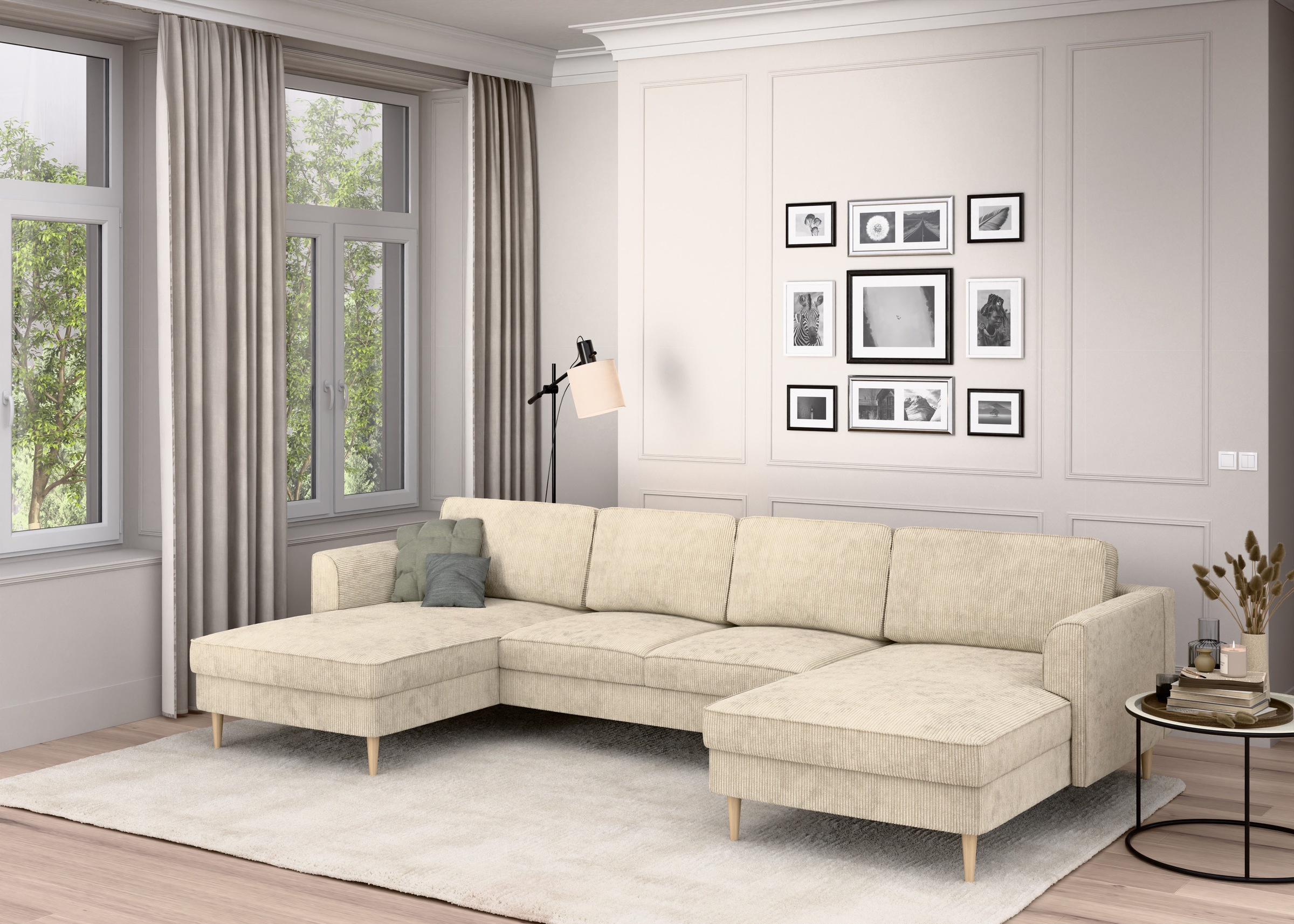 Home affaire Wohnlandschaft »Booster Couch wahlweise mit Schlaffunktion und günstig online kaufen