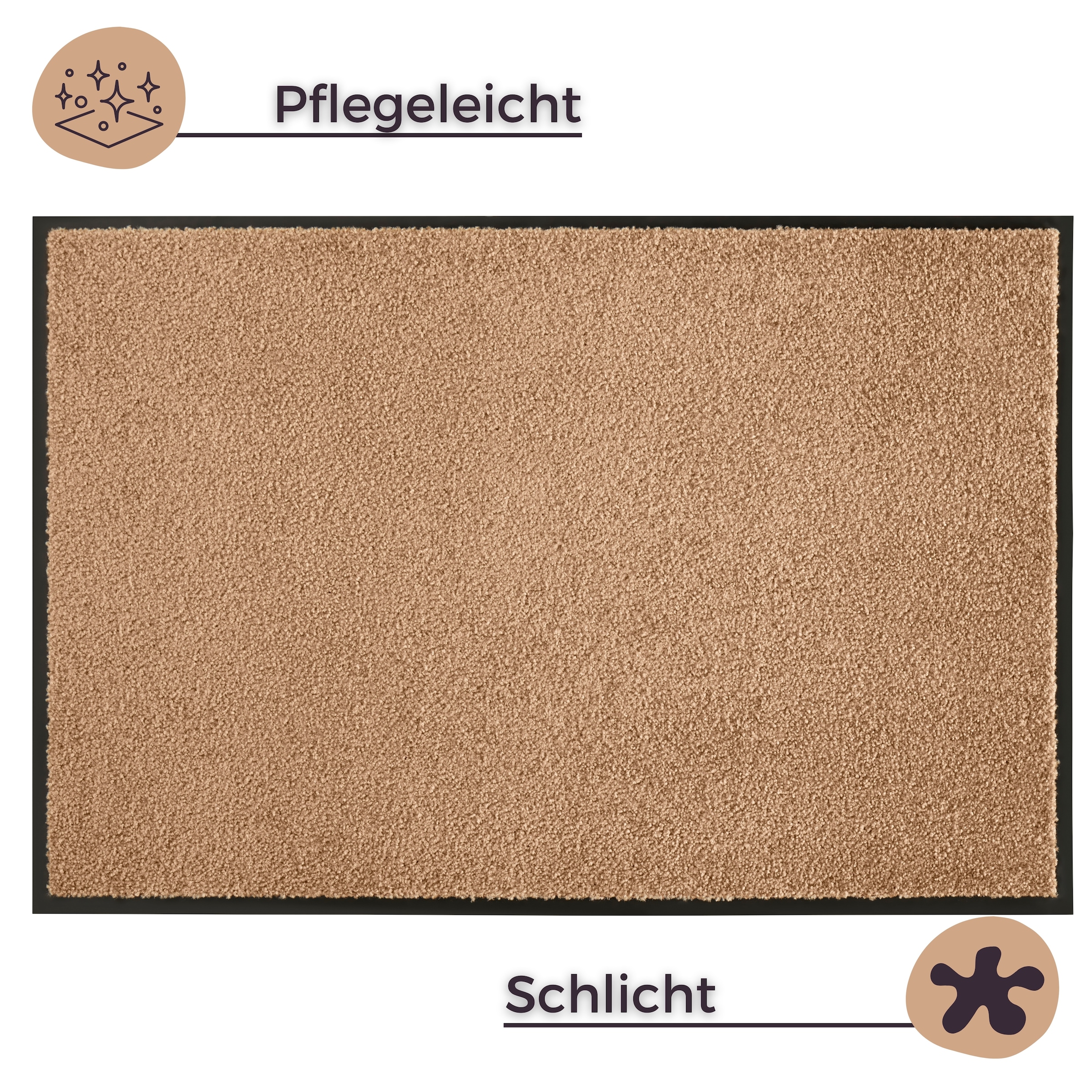 HANSE Home Fußmatte »Wash & Clean«, rechteckig, 7 mm Höhe, Schmutzfangmatte, Türmatte, In- und Outdoor, Teppich, Läufer, waschbar