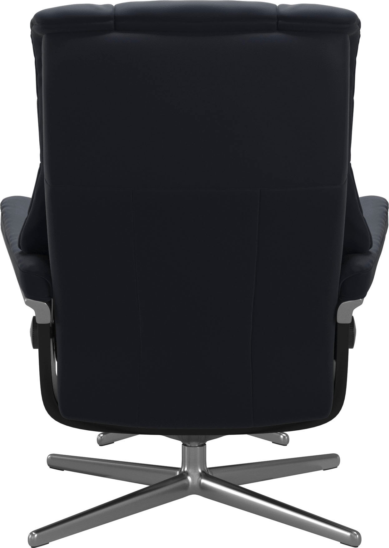 Stressless® Relaxsessel »Mayfair«, (Set, Relaxsessel mit Hocker), mit Hocker, mit Cross Base, Größe S, M & L, Holzakzent Schwarz