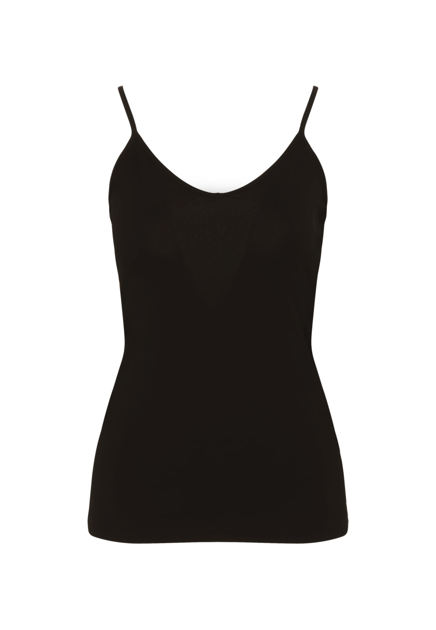 seidensticker Shirttop »Schwarze Rose«, Ohne Arm V-Neck Uni