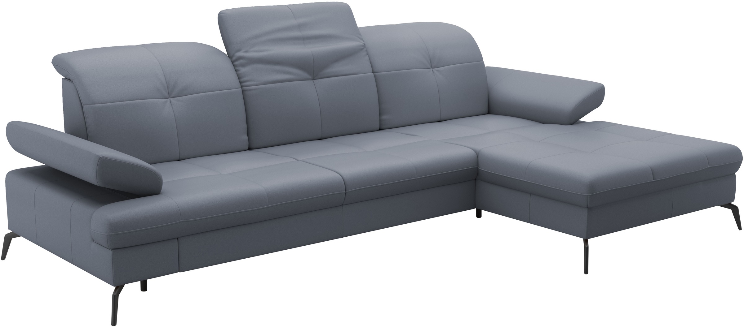 sit&more Ecksofa »Amica, L-Form, inkl. Sitztiefenverstellung & Armteilverstellung«, wahlweise mit Bettfunktion, Bettkasten und Kopfteilverstellung